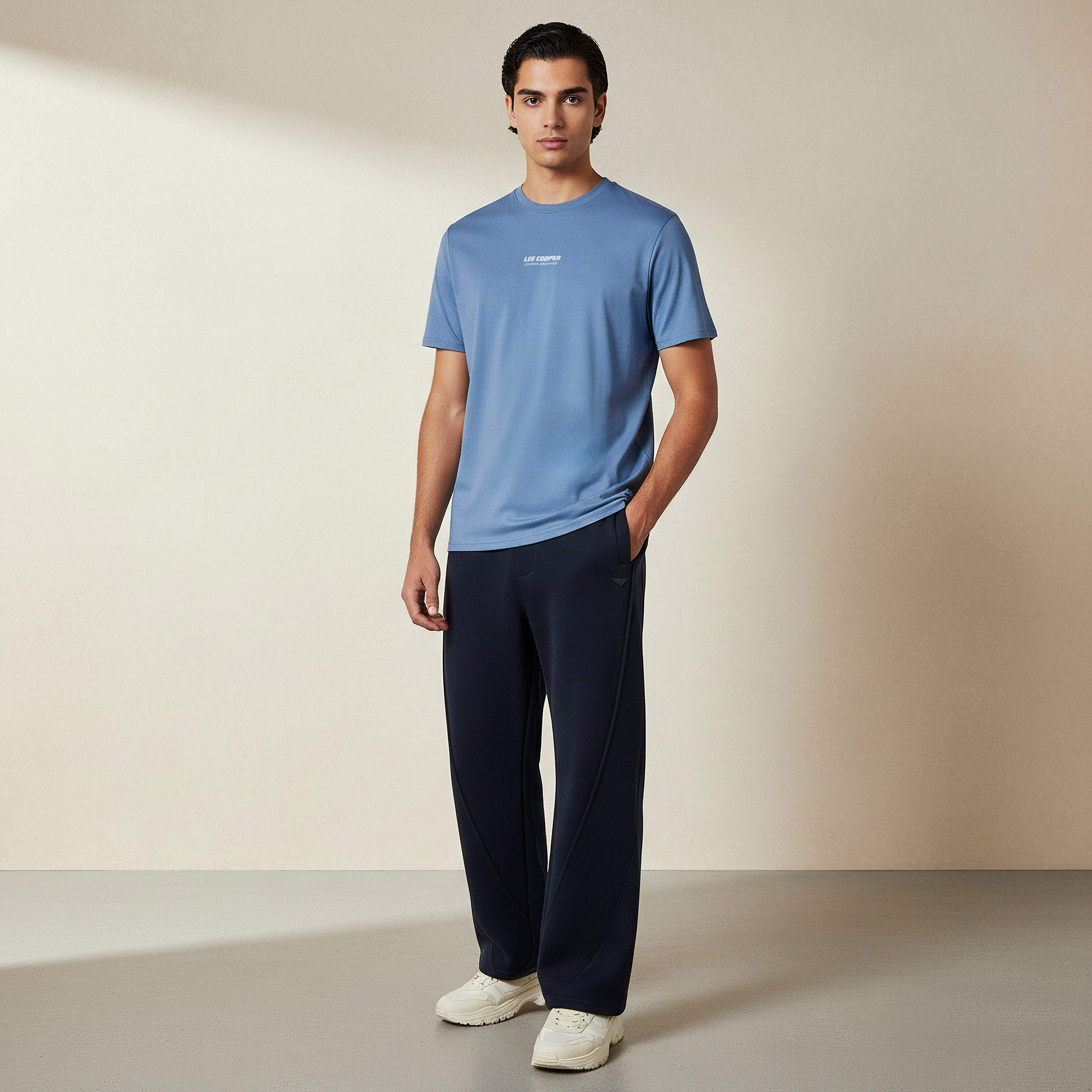 Lee Cooper Men Regular Fit Crew Neck Short Sleeve Printed T-shirt-men-clothing-tshirtsandpolos-tshirts-image-2