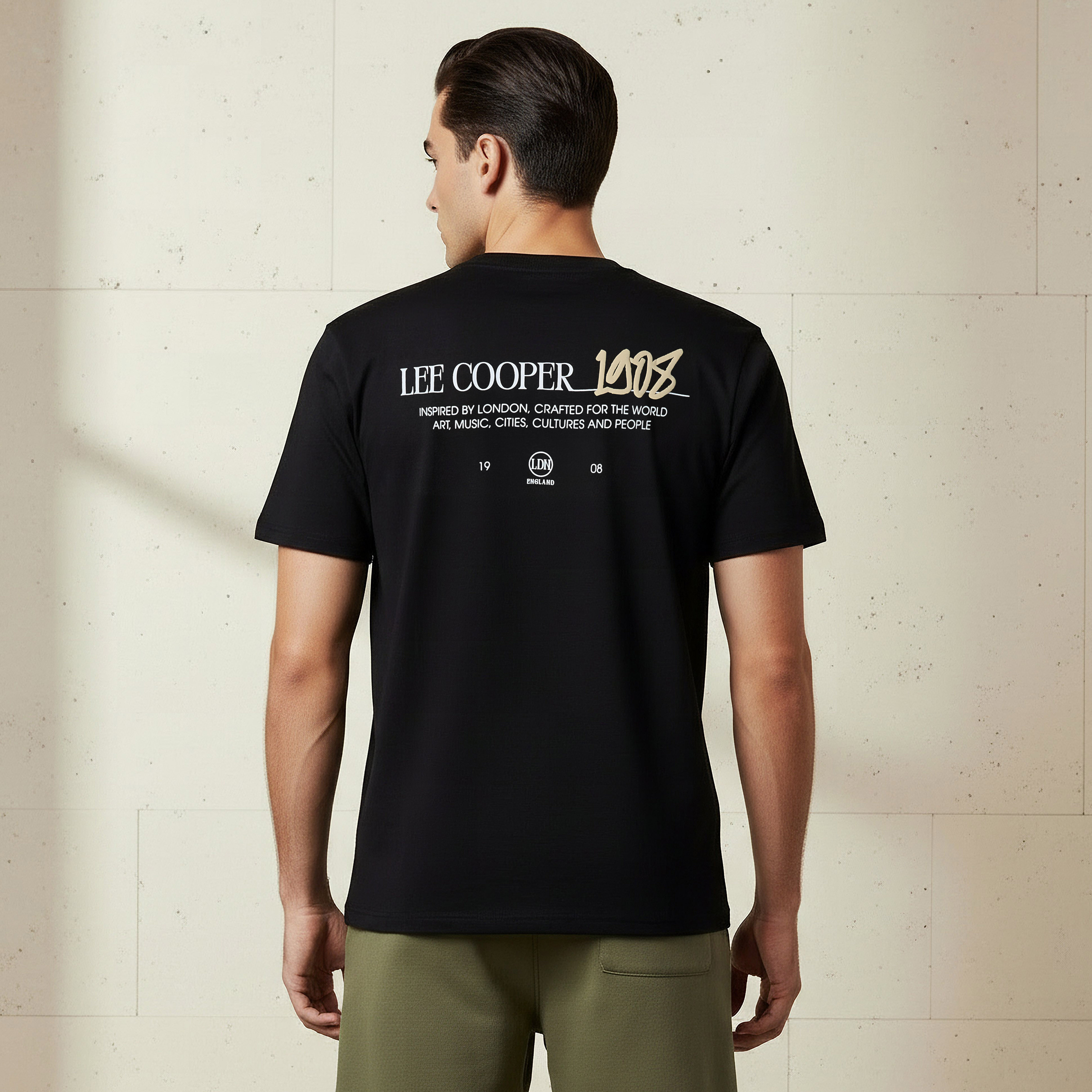 Lee Cooper Men Regular Fit Crew Neck Short Sleeve Printed T-shirt-men-clothing-tshirtsandpolos-tshirts-image-2
