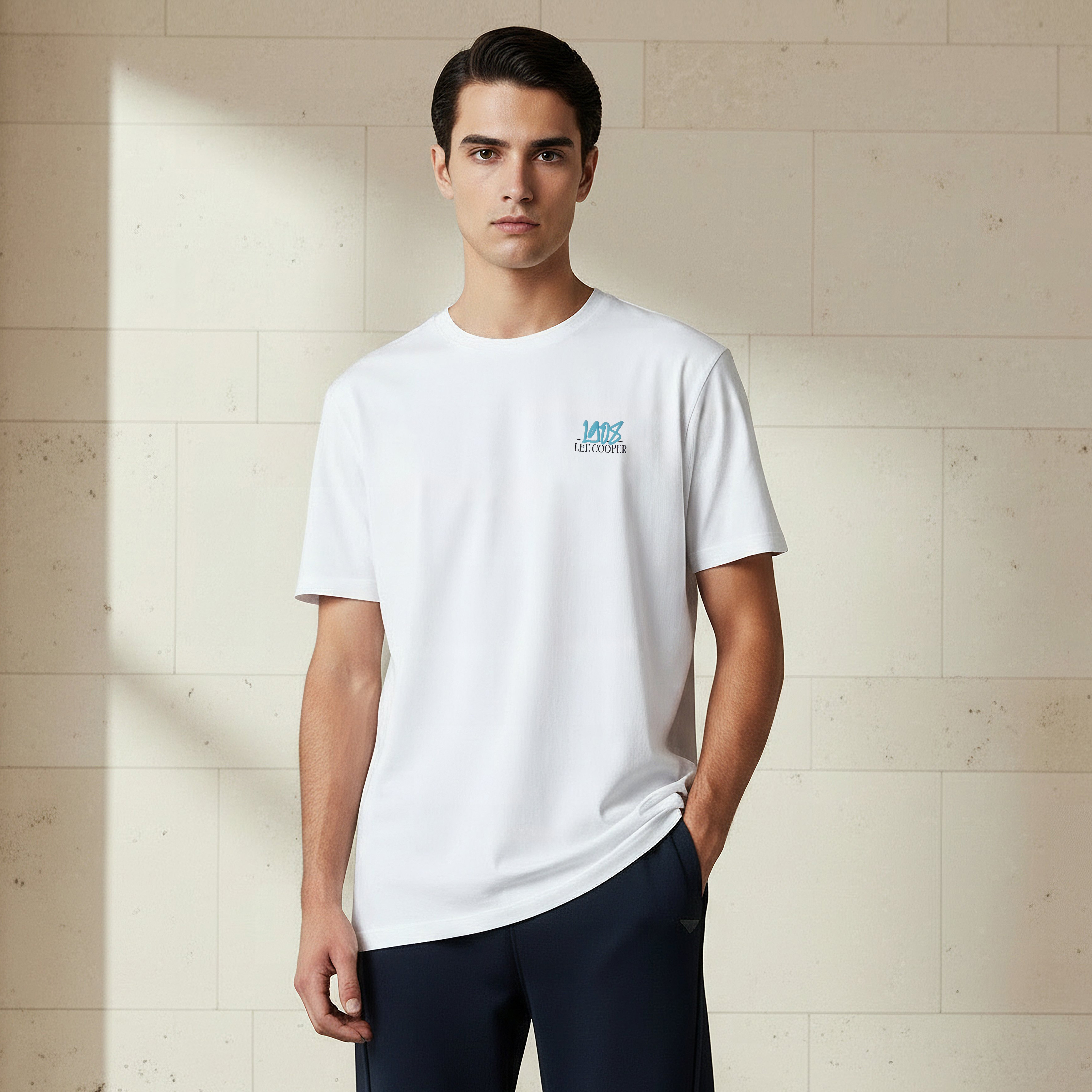 Lee Cooper Men Regular Fit Crew Neck Short Sleeve Printed T-shirt-men-clothing-tshirtsandpolos-tshirts-image-1