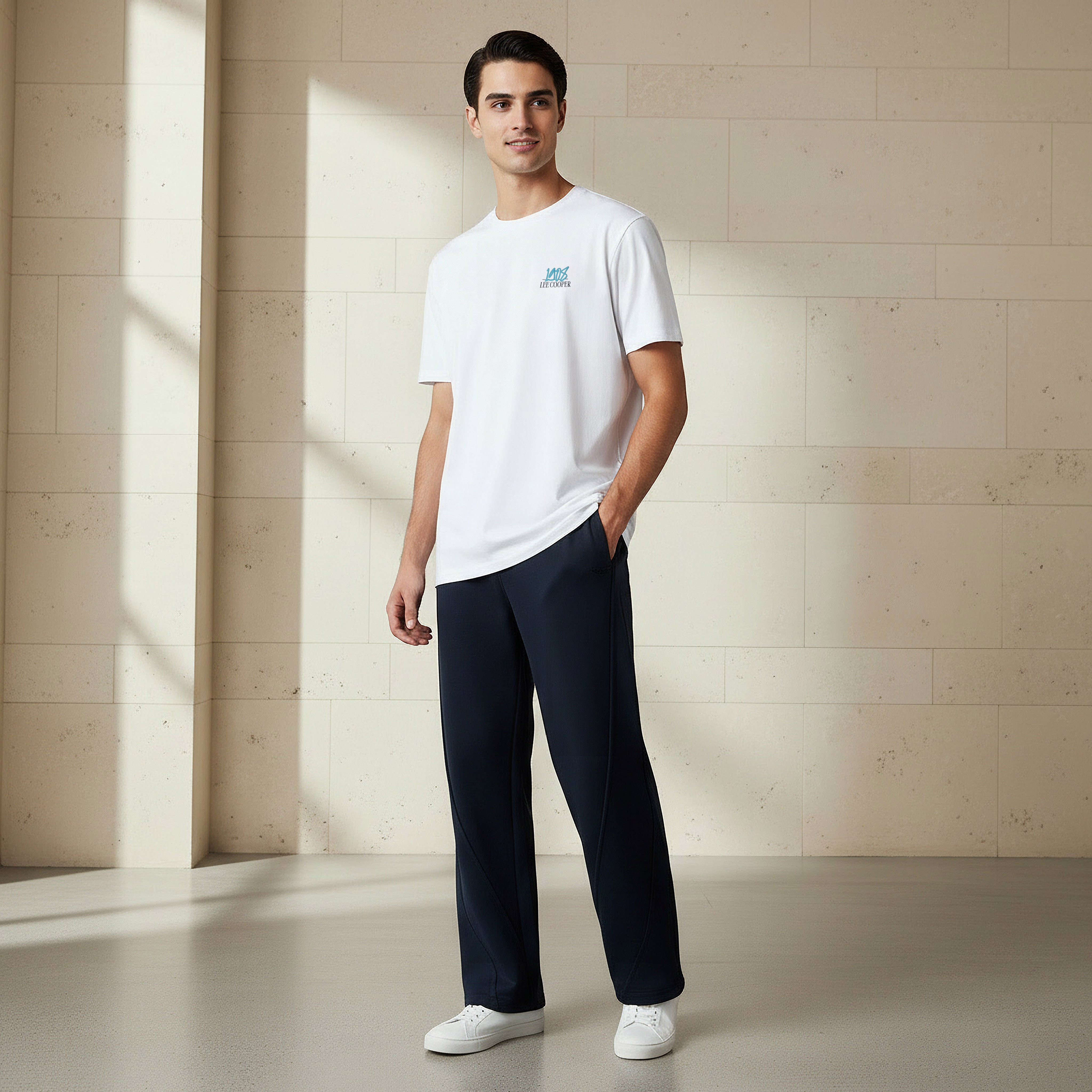 Lee Cooper Men Regular Fit Crew Neck Short Sleeve Printed T-shirt-men-clothing-tshirtsandpolos-tshirts-image-2