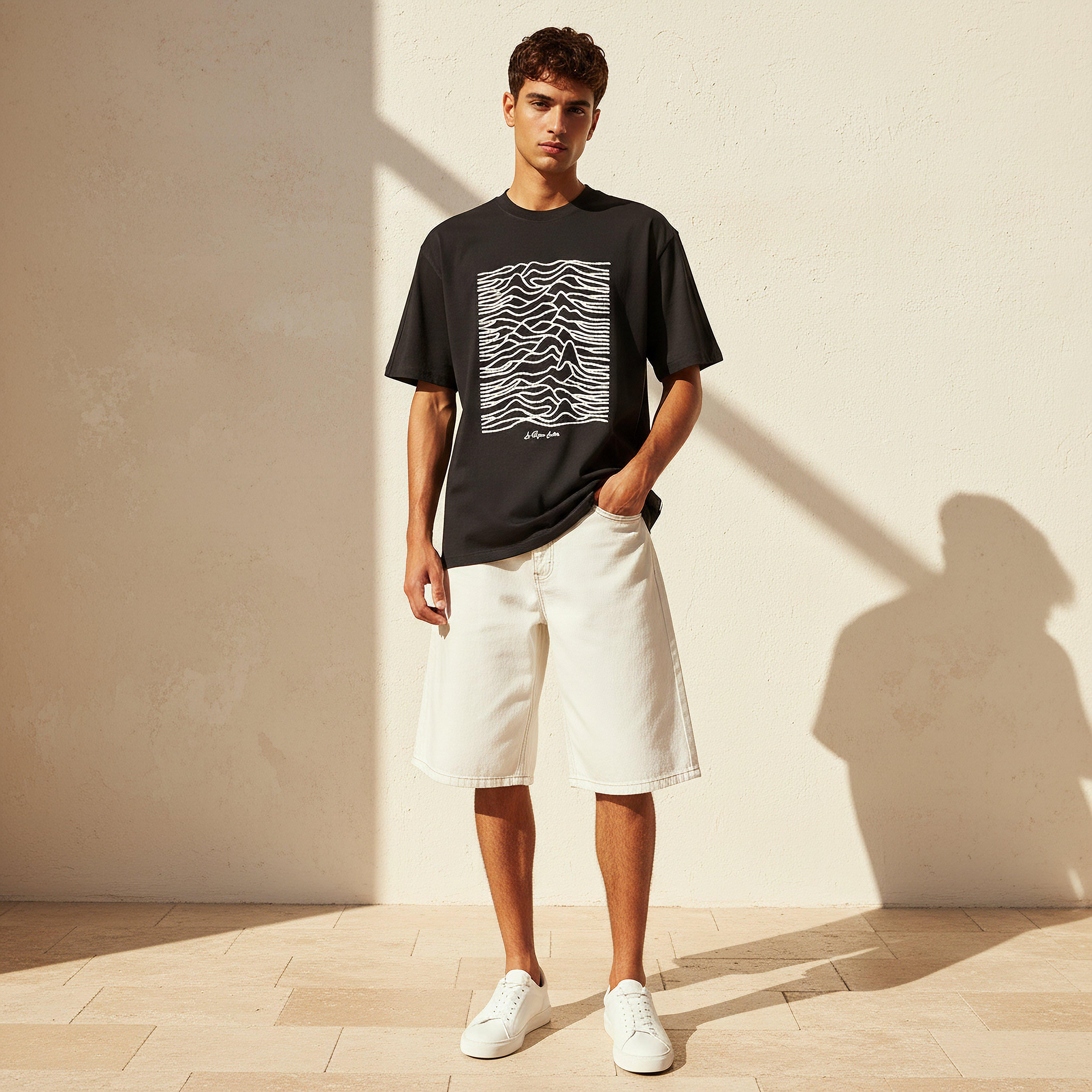 Lee Cooper Men Regular Fit Crew Neck Short Sleeves Embroidered T-shirt-men-clothing-tshirtsandpolos-tshirts-image-3