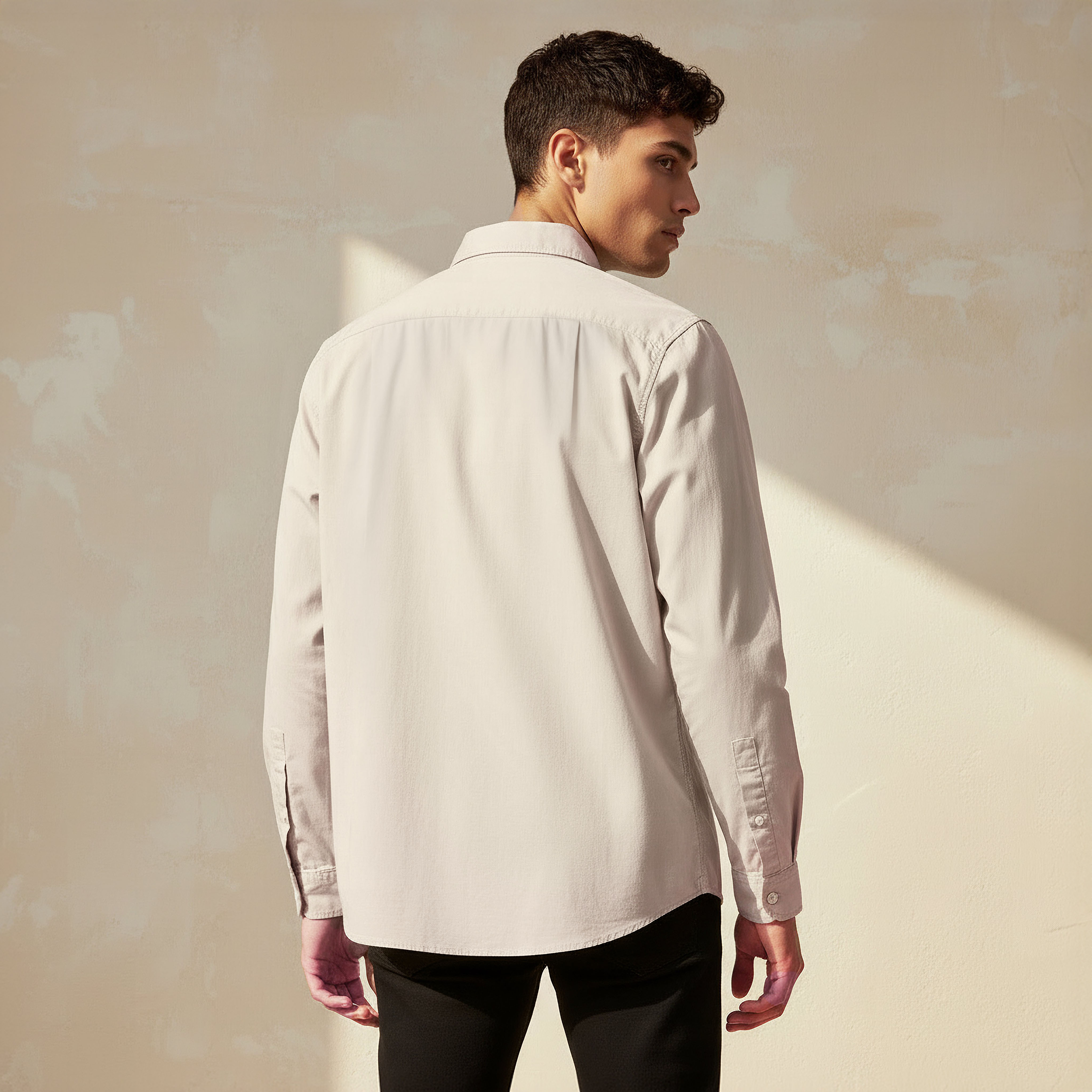 Lee Cooper Men Regular Fit Collar Long Sleeves Shirt-men-clothing-shirts-image-4