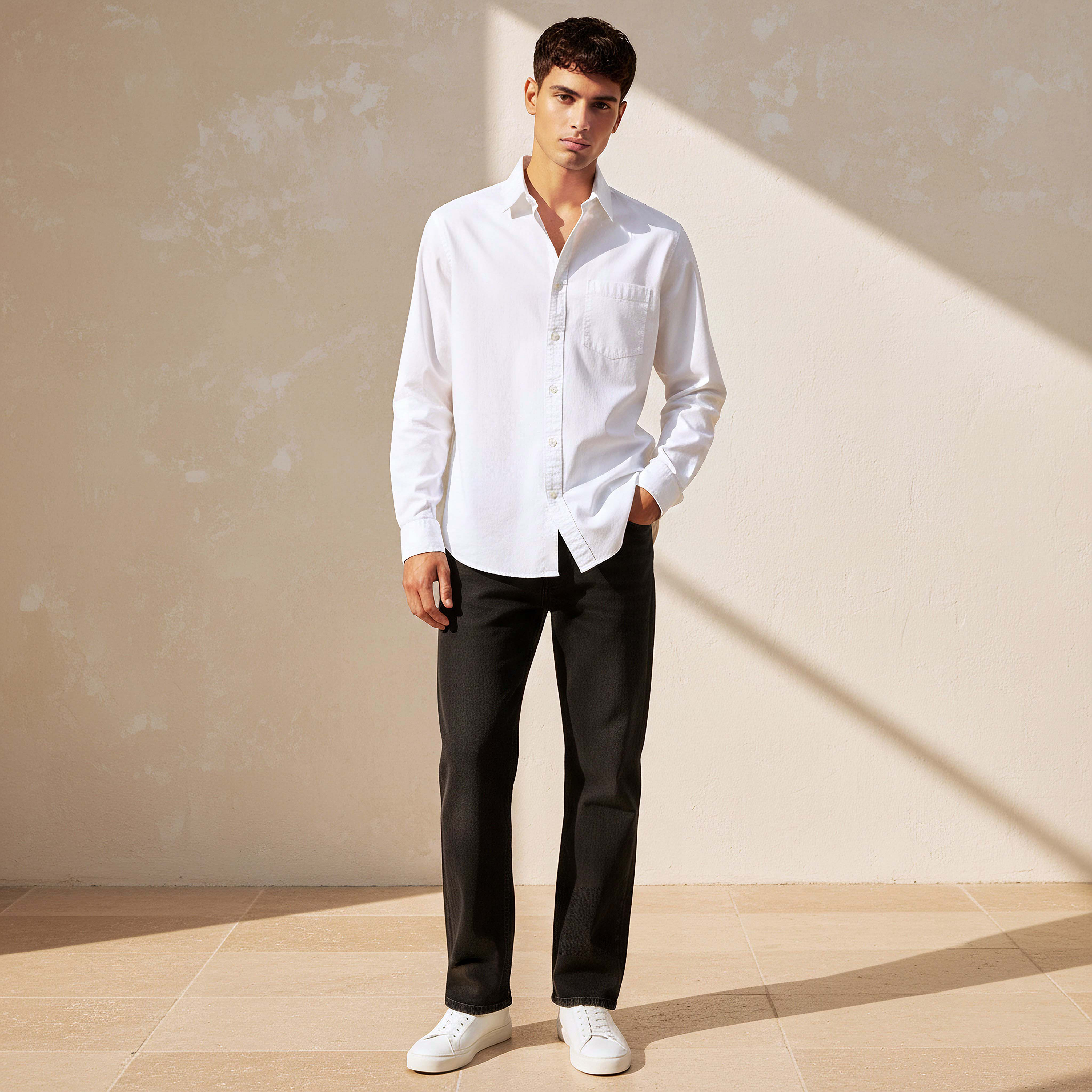 Lee Cooper Men Regular Fit Collar Long Sleeves Shirt-men-clothing-shirts-image-3
