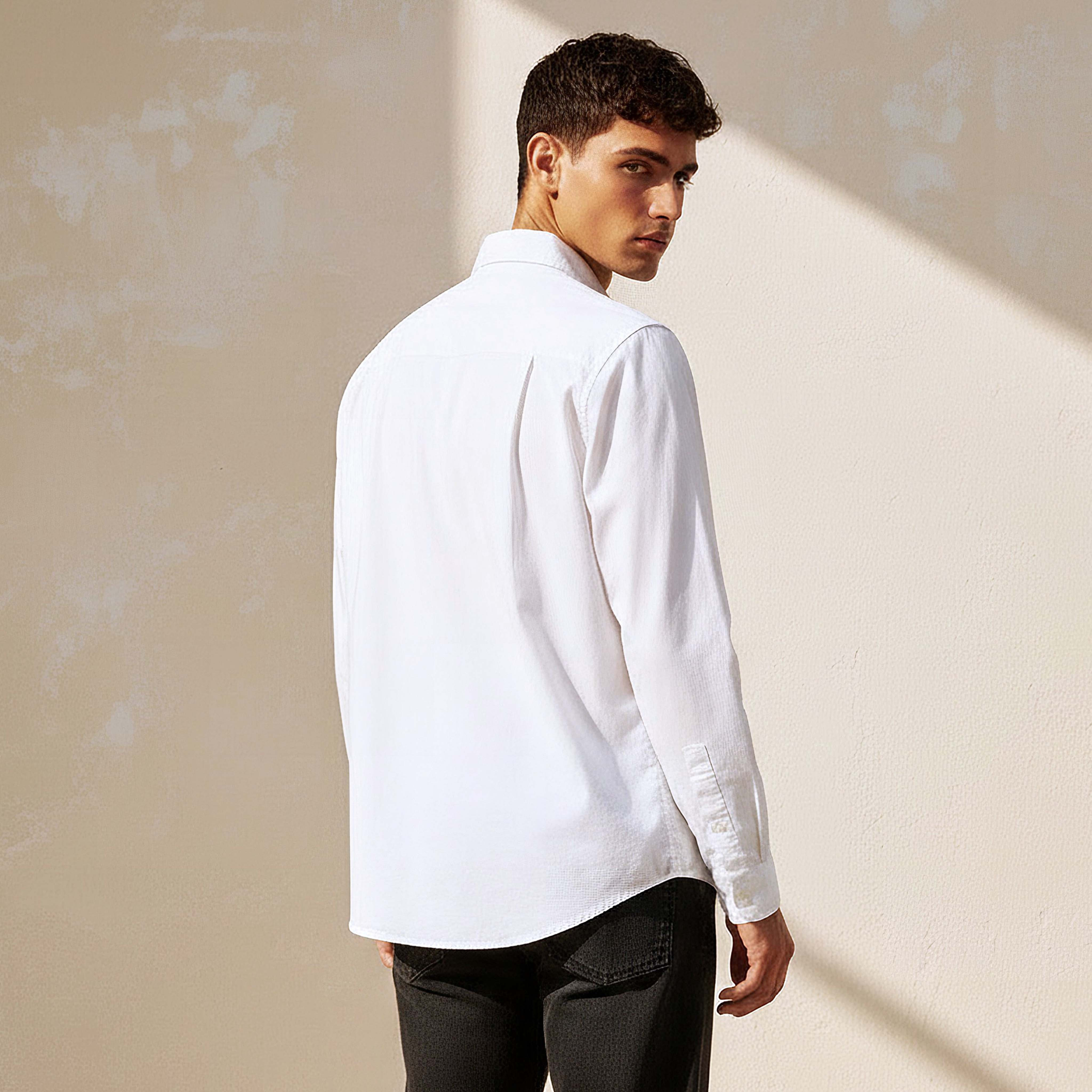 Lee Cooper Men Regular Fit Collar Long Sleeves Shirt-men-clothing-shirts-image-4