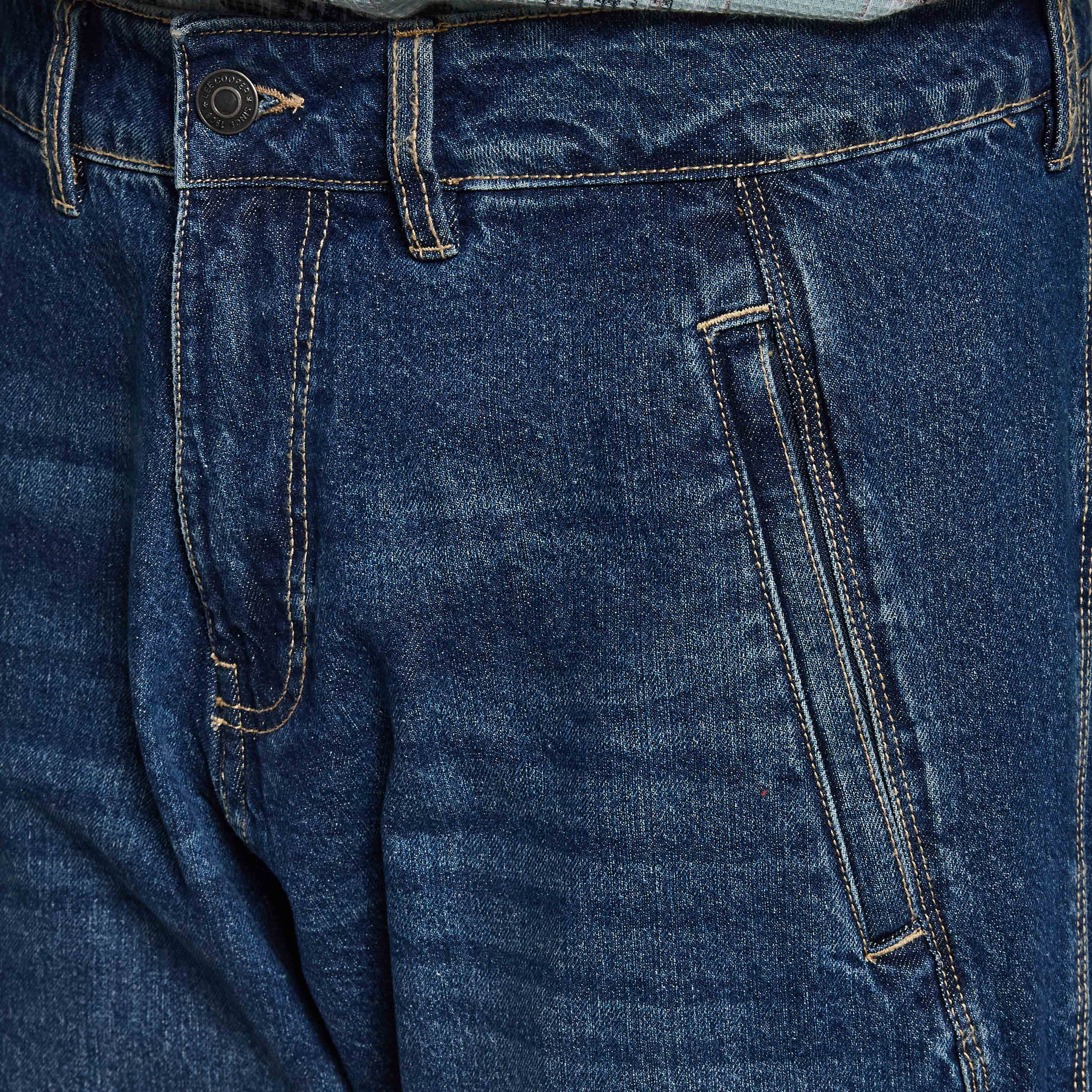 Lee Cooper Men Flared Mid-Rise Panelled Jeans-men-clothing-bottoms-jeans-image-2