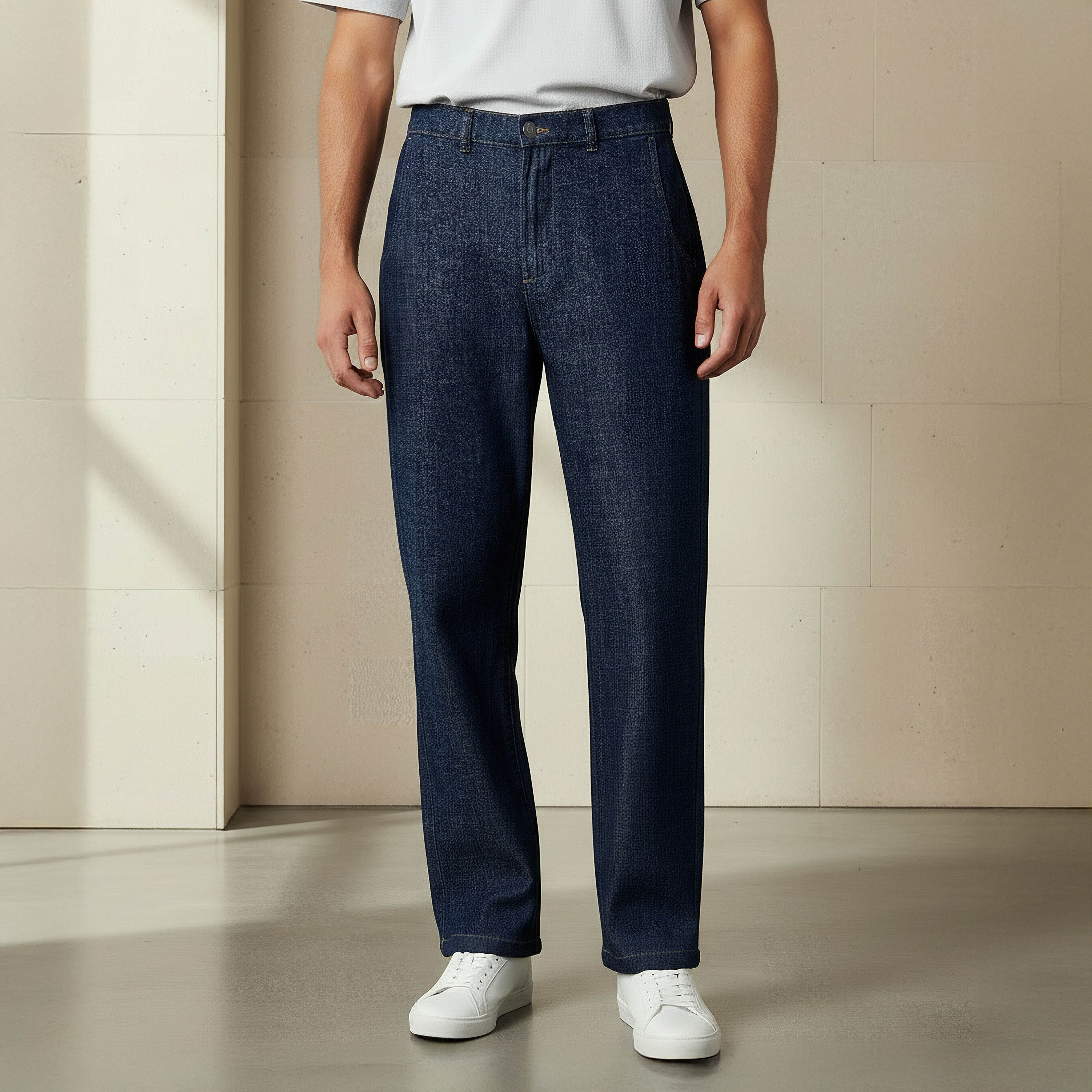 Men Regular Fit Mid-Rise Elasticated Jeans-men-clothing-bottoms-jeans-image-1