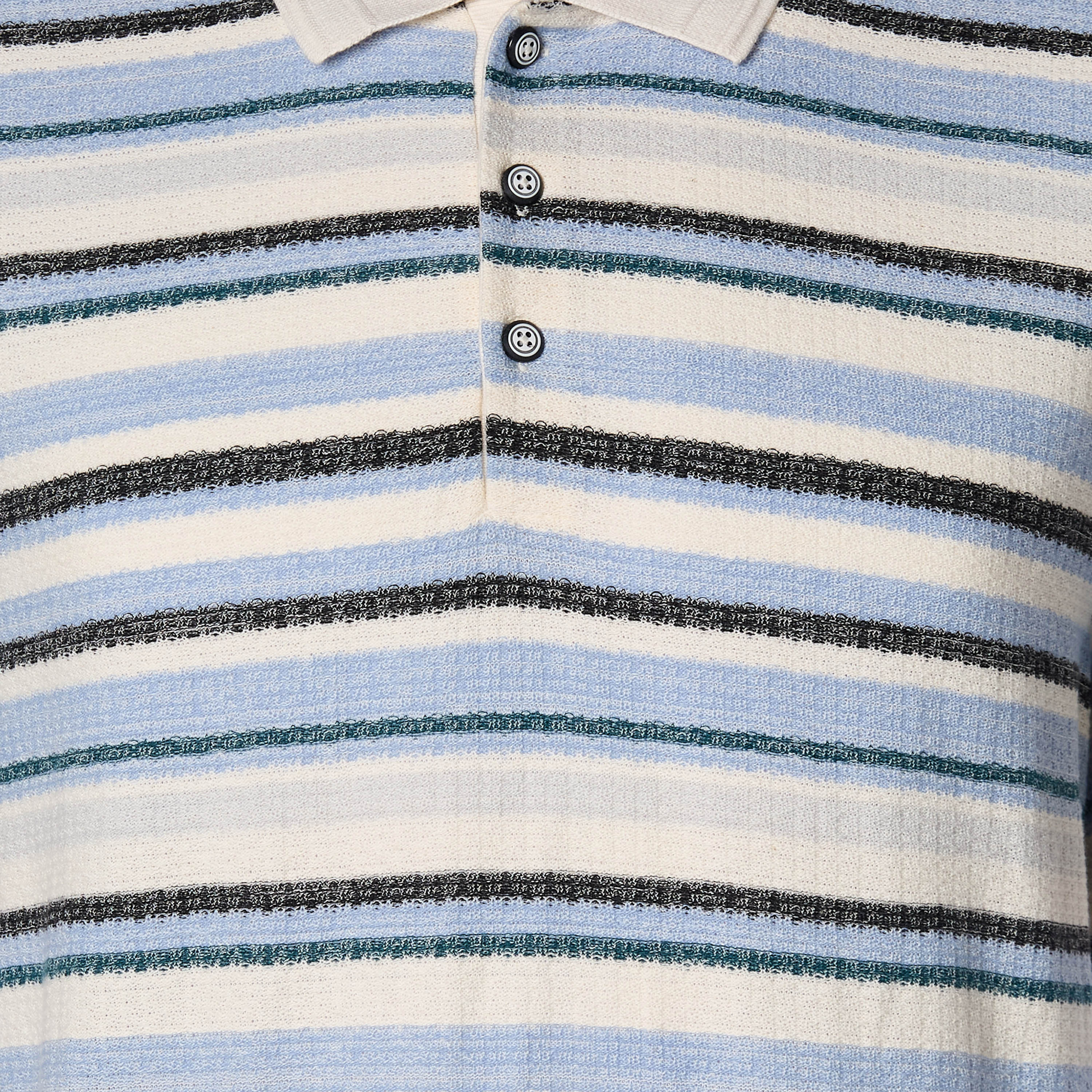Lee Cooper Men Regular Fit Collared Short Sleeves Striped Polo T-shirt-men-clothing-tshirtsandpolos-tshirts-image-2