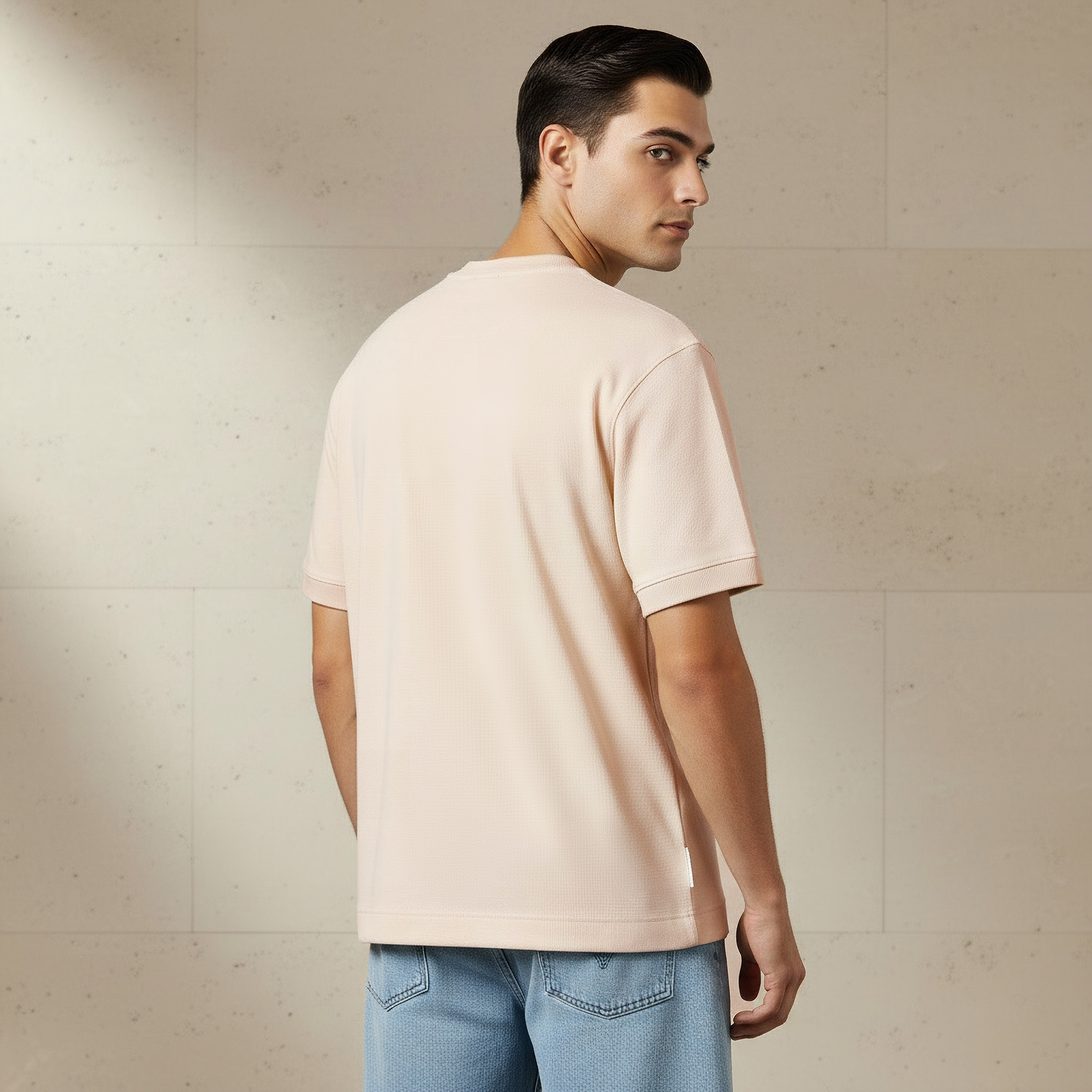 Lee Cooper Men Regular Fit Crew Neck Short Sleeves Embroidered T-shirt-men-clothing-tshirtsandpolos-tshirts-image-4