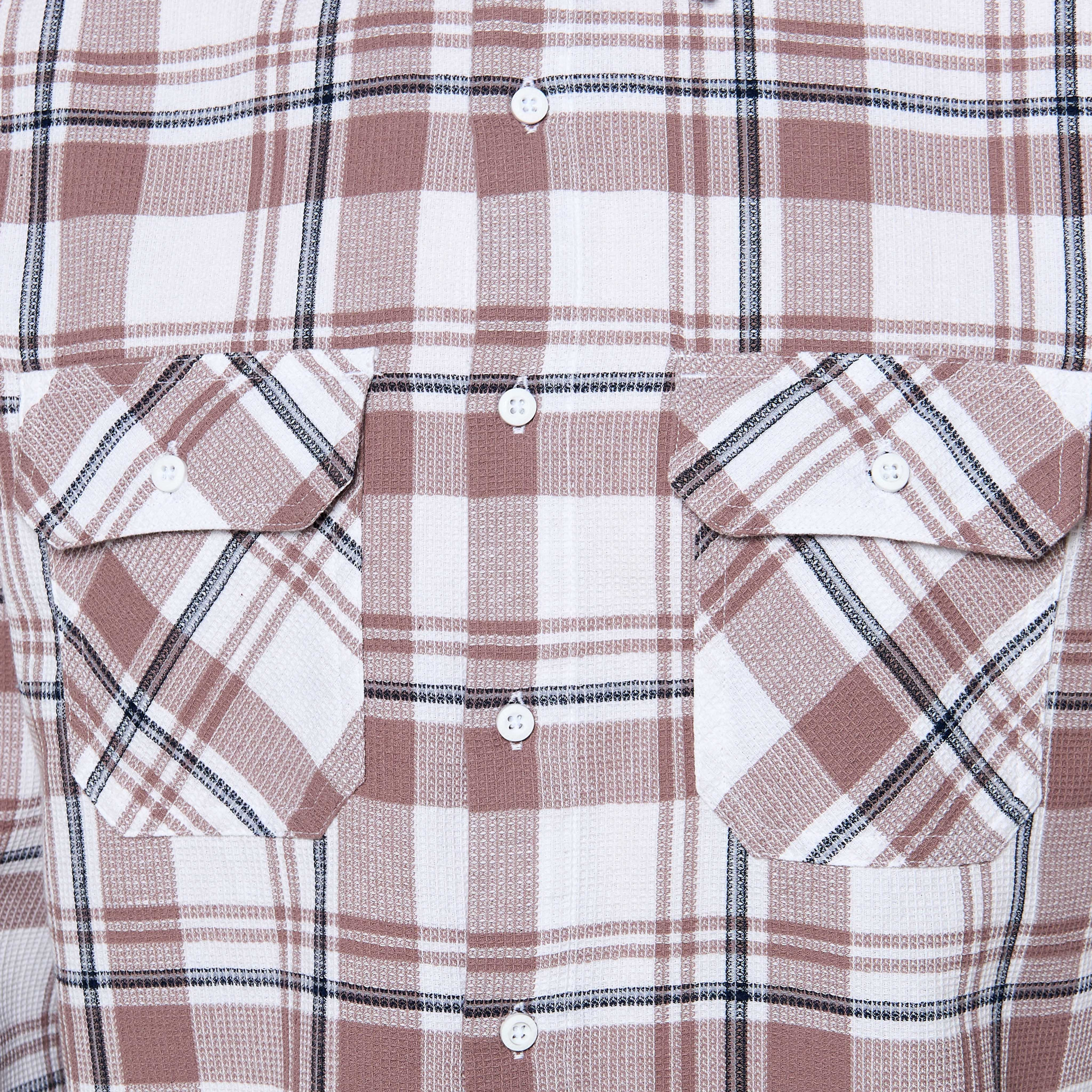 Lee Cooper Men Regular Fit Collared Checked Long Sleeve Shirt-PROMO_SP_SA_2FOR149_110625-image-2