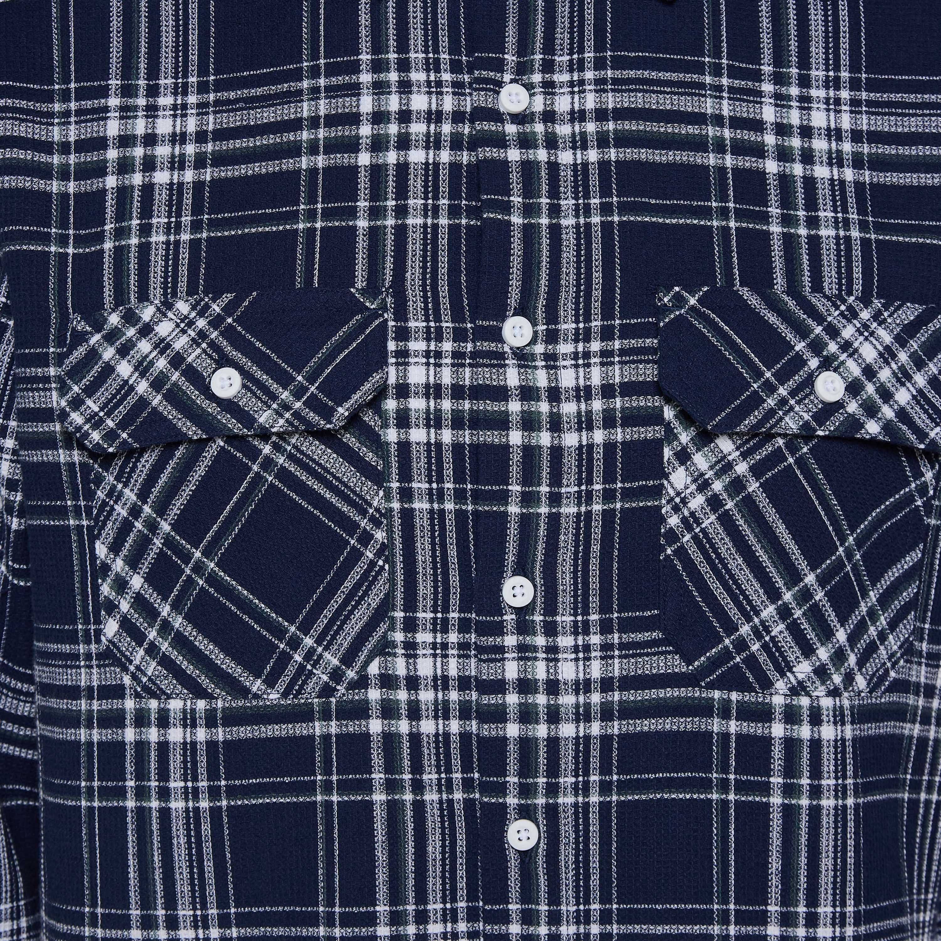 Lee Cooper Men Regular Fit Collared Checked Long Sleeve Shirt-men-clothing-shirts-image-2
