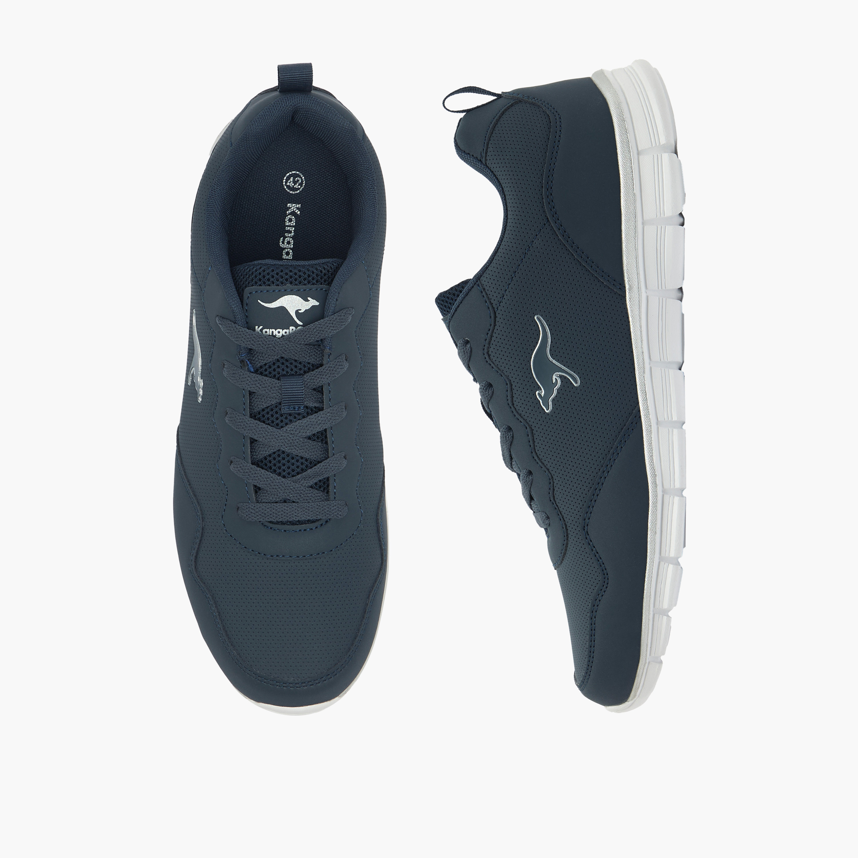 KangaROOS Women's Panelled Lace-Up Sports Shoes-women-shoes-sports-image-1