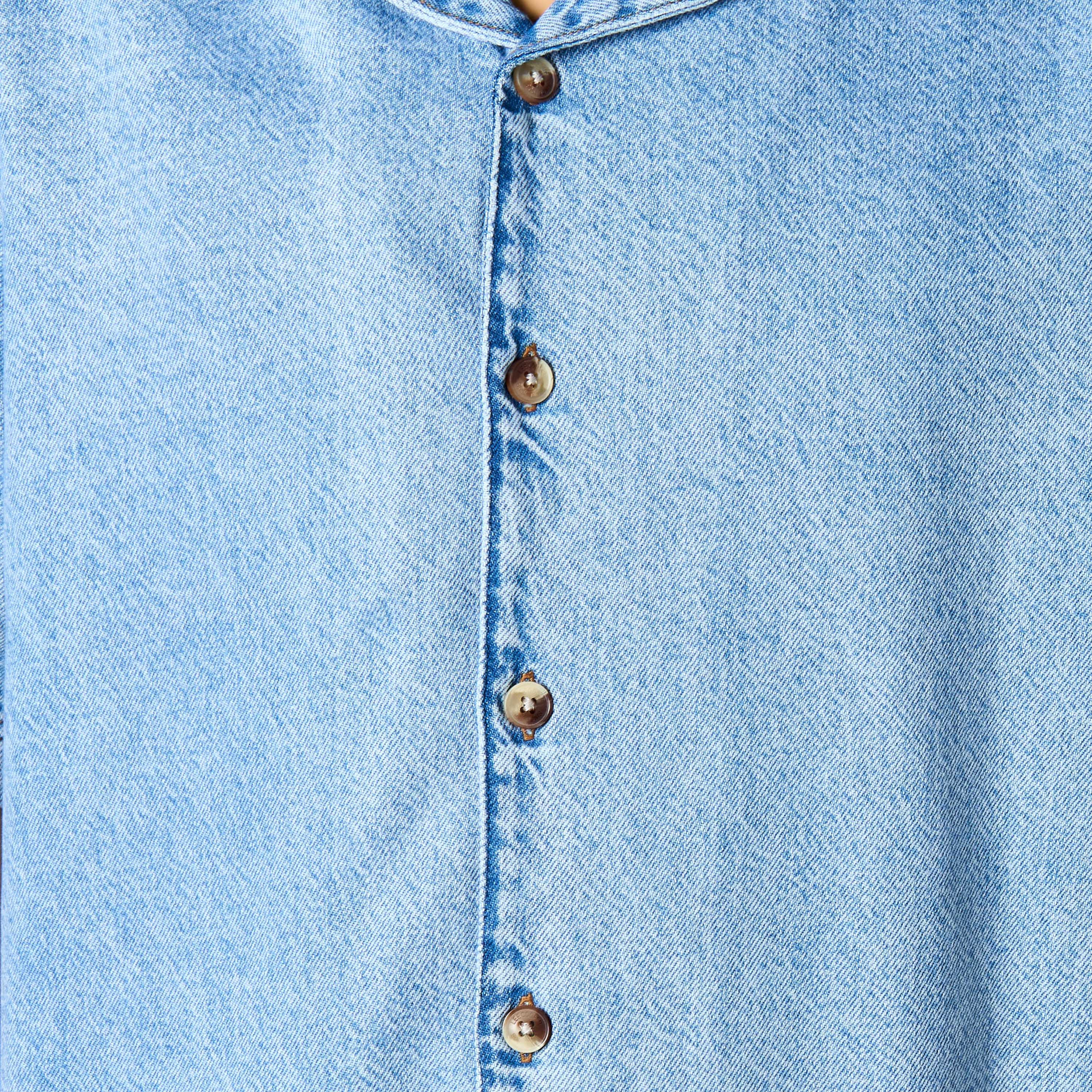 Lee Cooper Men Regular Fit Camp Collar Short Sleeve Shirt-men-clothing-shirts-image-4