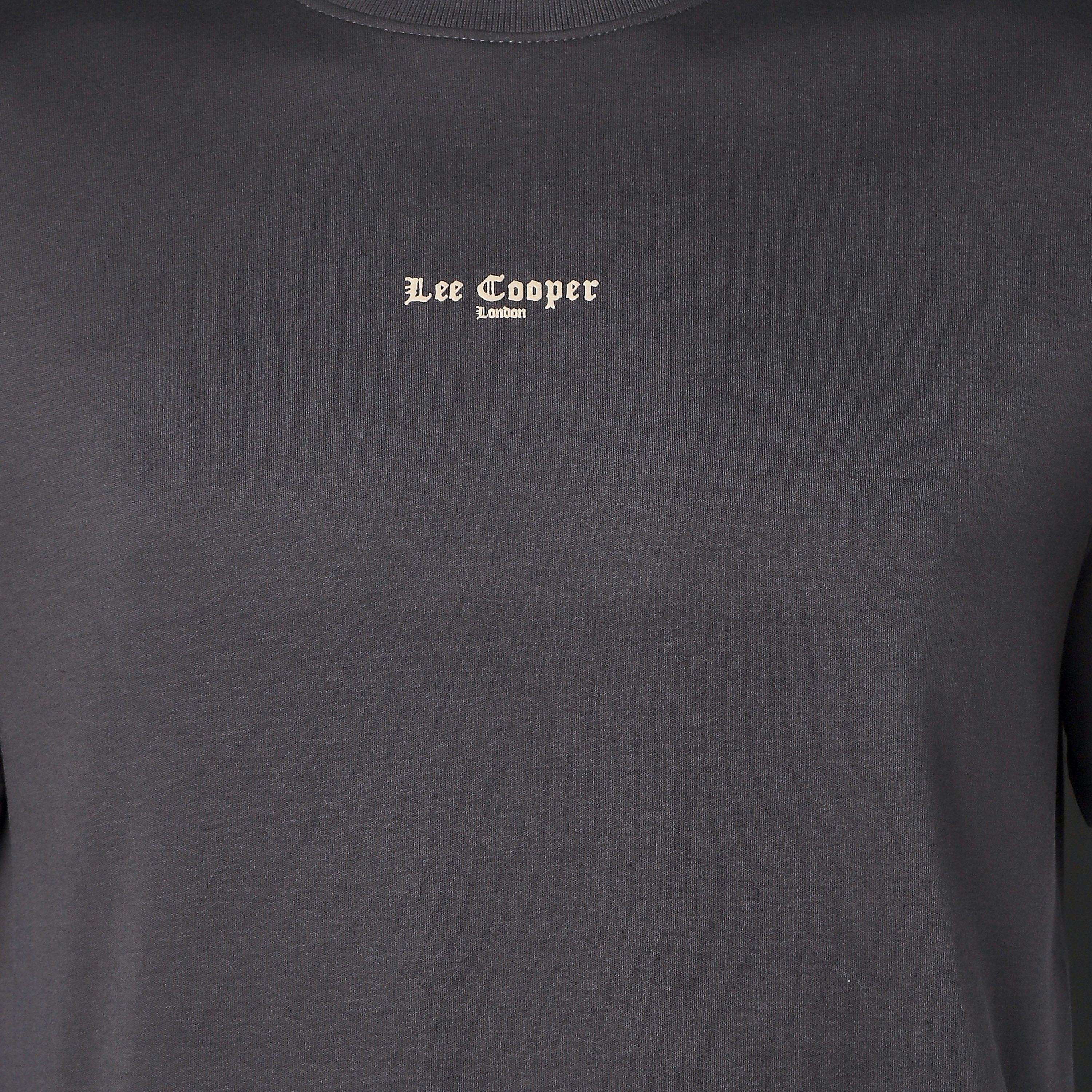 تيشيرت بقصة عادية وياقة ضيقة وأكمام قصيرة وطبعات شعار للرجال من لي كوبر-men-clothing-tshirtsandpolos-tshirts-image-2