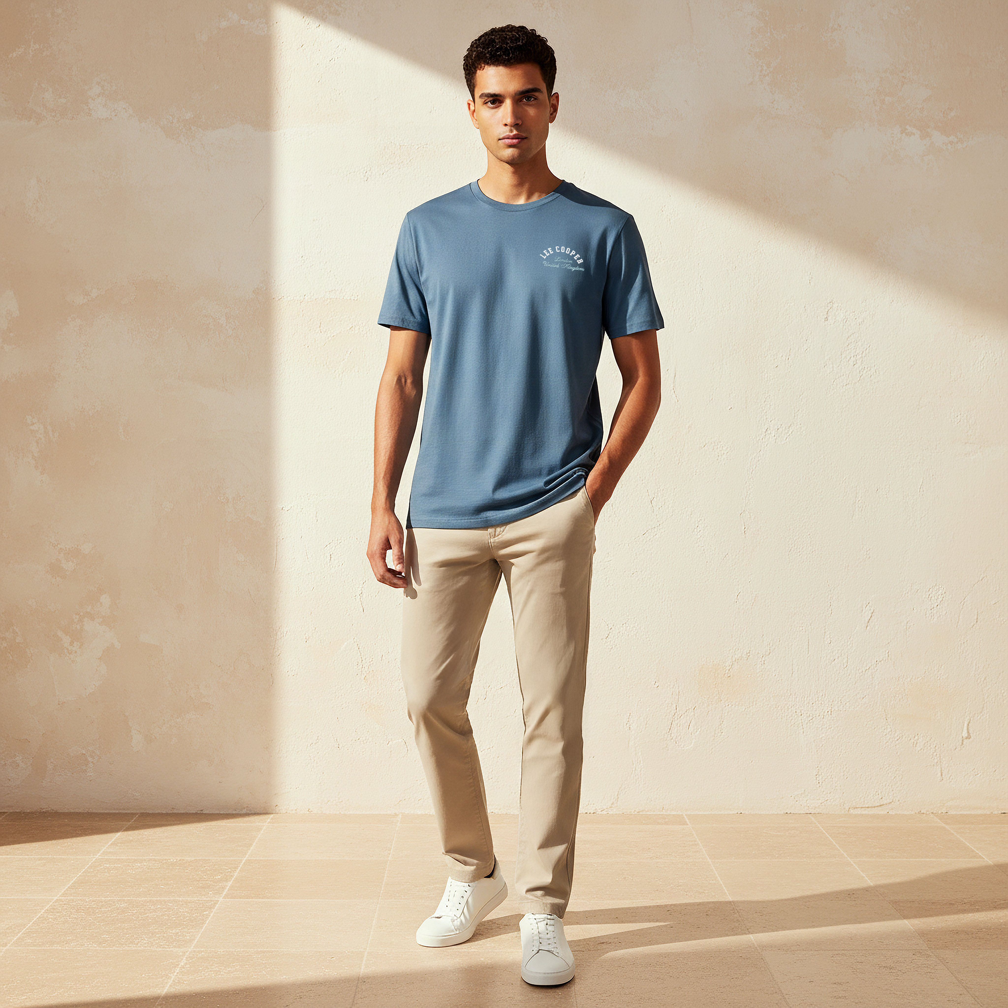 Lee Cooper Men Regular Fit Crew Neck Short Sleeve Logo Print T-shirt-men-clothing-tshirtsandpolos-tshirts-image-4