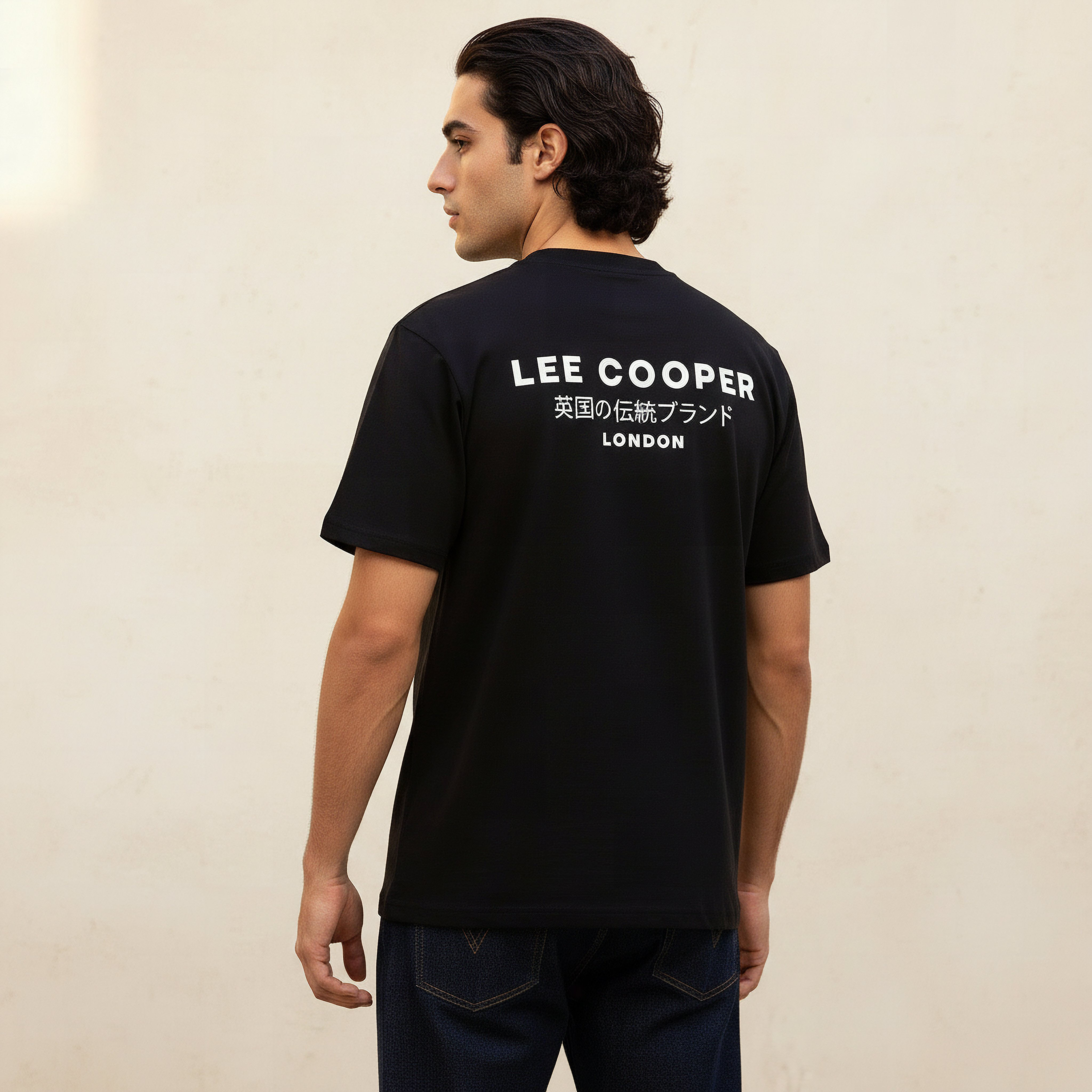 Lee Cooper Men Regular Fit Crew Neck Short Sleeve Logo Print T-shirt-men-clothing-tshirtsandpolos-tshirts-image-1
