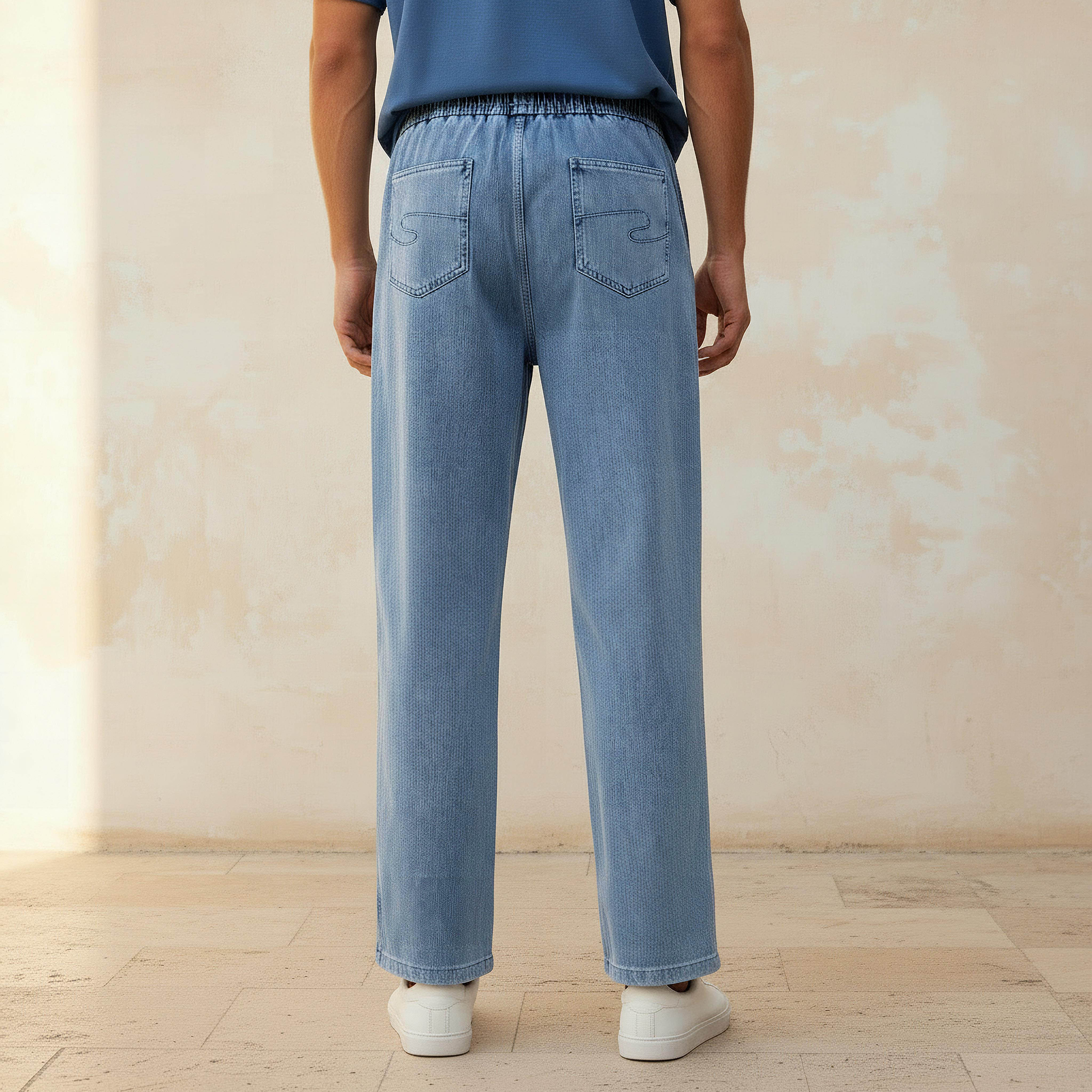 Lee Cooper Men Regular Fit Drawstring Waist Pocket Jeans-men-clothing-bottoms-jeans-image-4