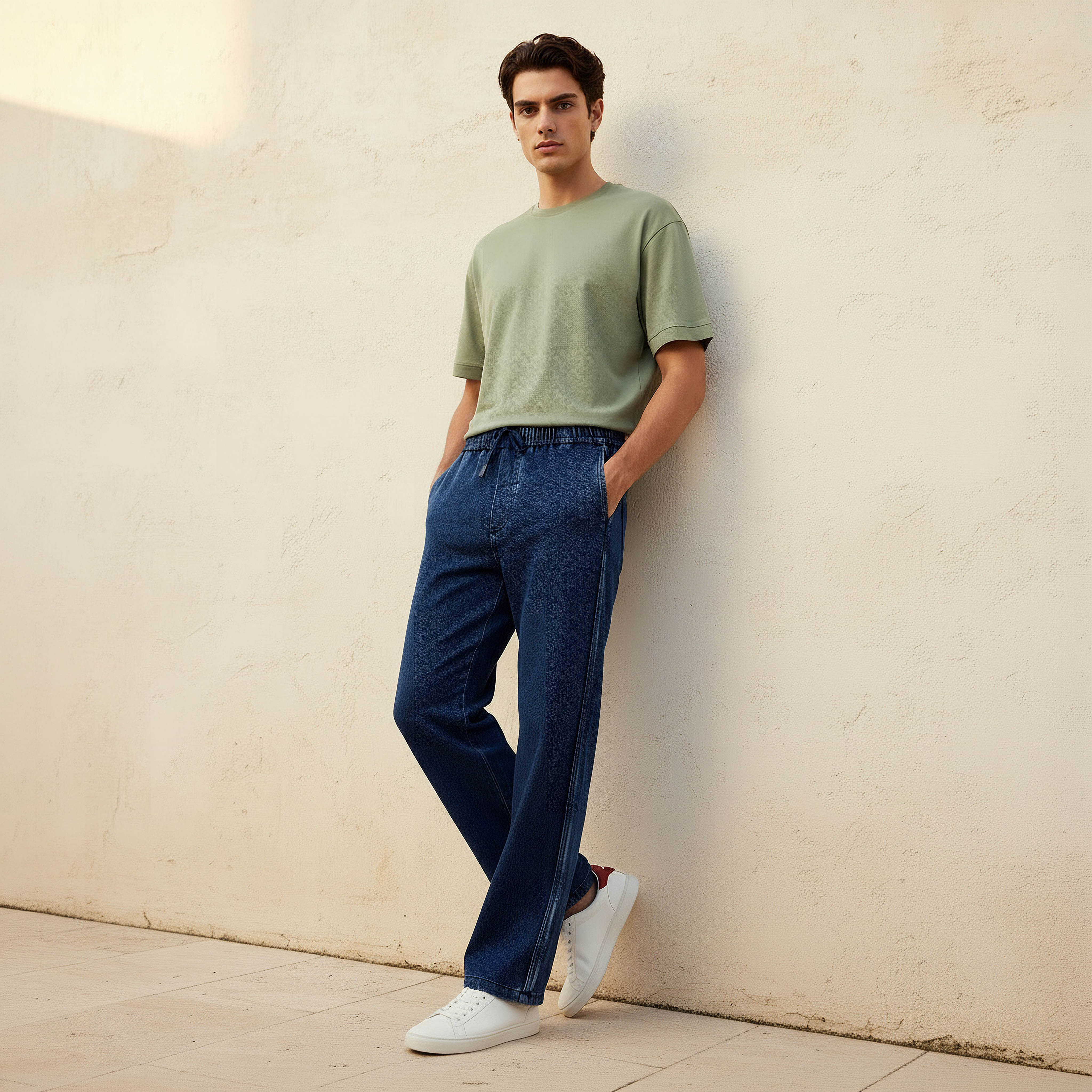 Lee Cooper Men Regular Fit Drawstring Waist Pocket Jeans-men-clothing-bottoms-jeans-image-3