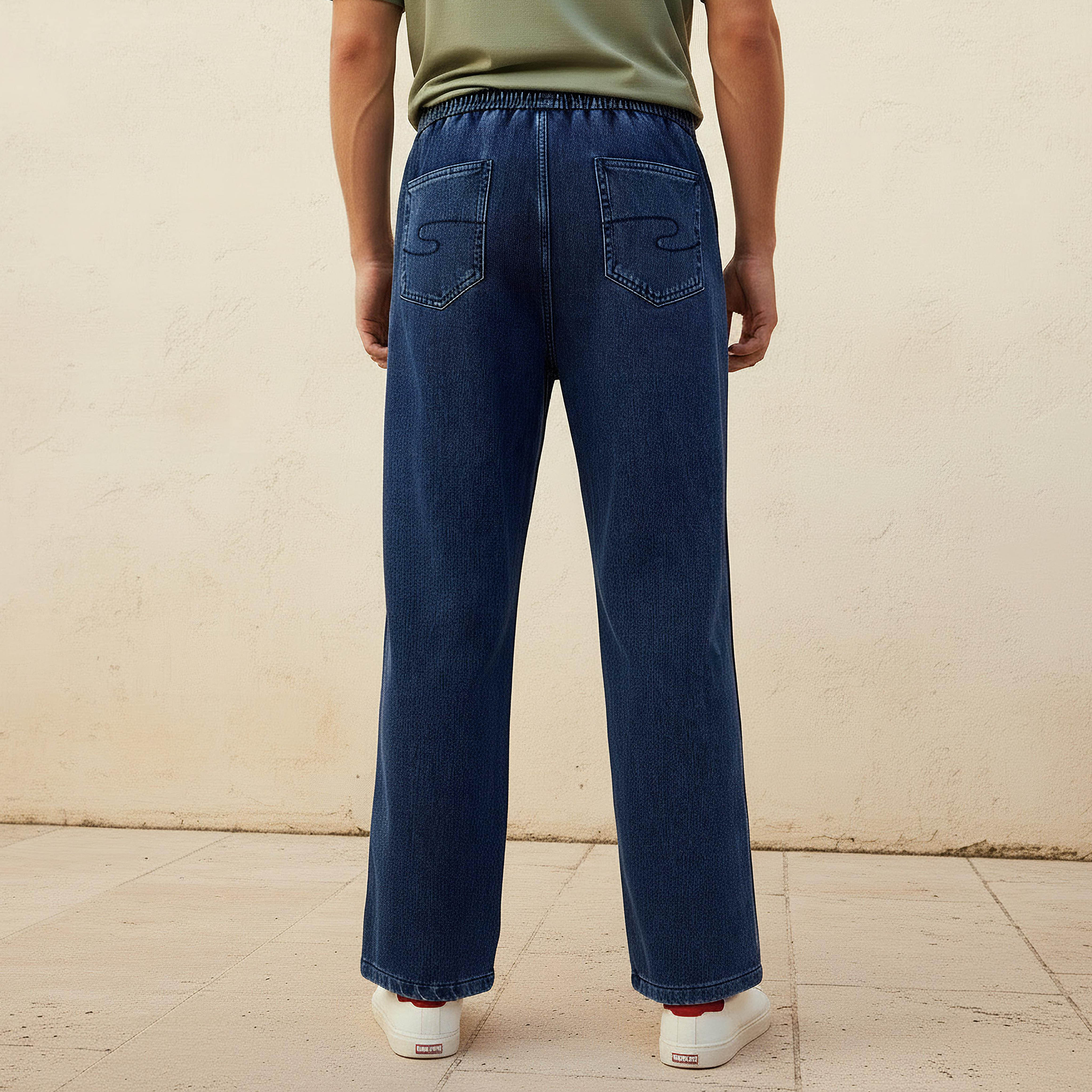 Lee Cooper Men Regular Fit Drawstring Waist Pocket Jeans-men-clothing-bottoms-jeans-image-4