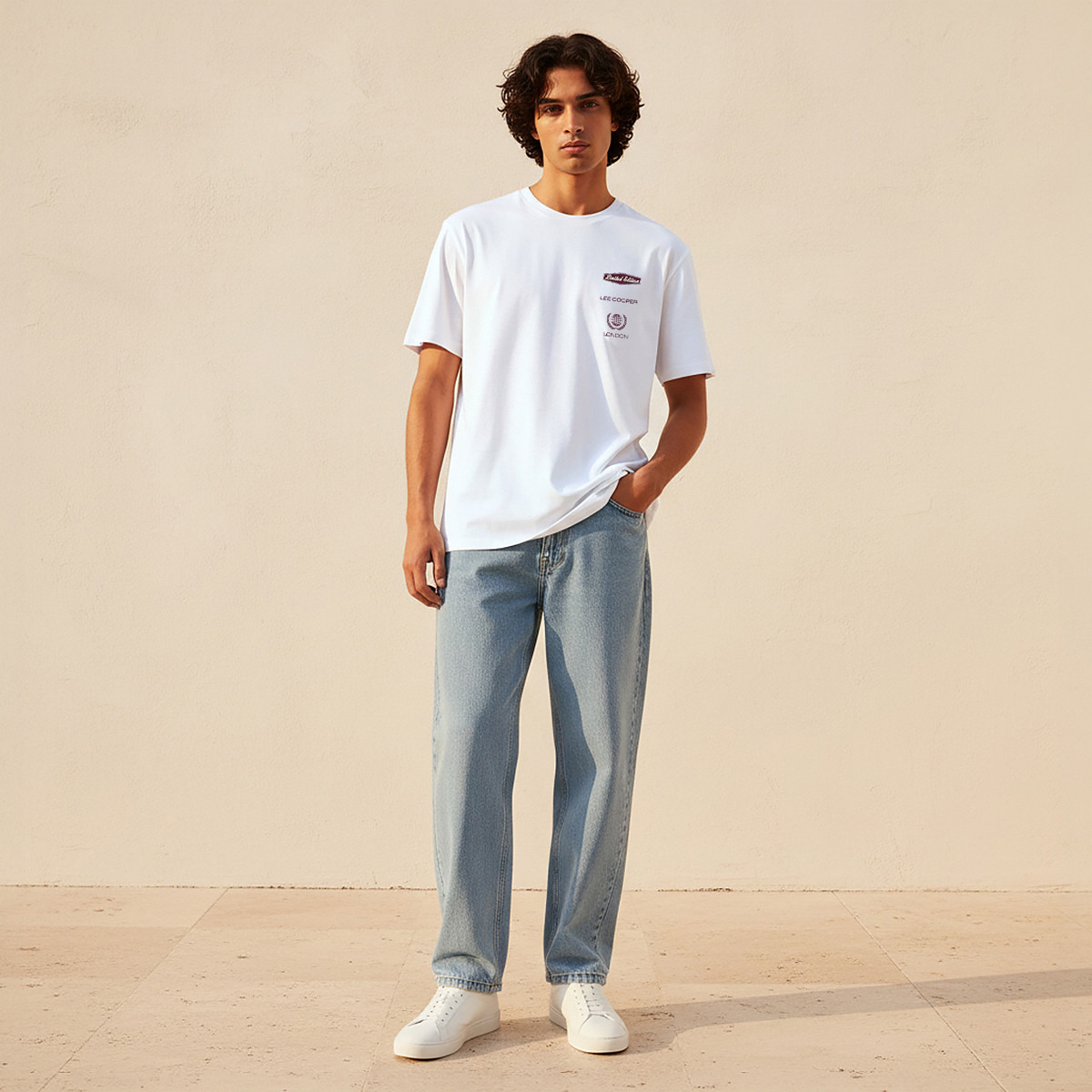 Lee Cooper Men Regular Fit Crew Neck Short Sleeve Logo Print T-shirt-men-clothing-tshirtsandpolos-tshirts-image-3