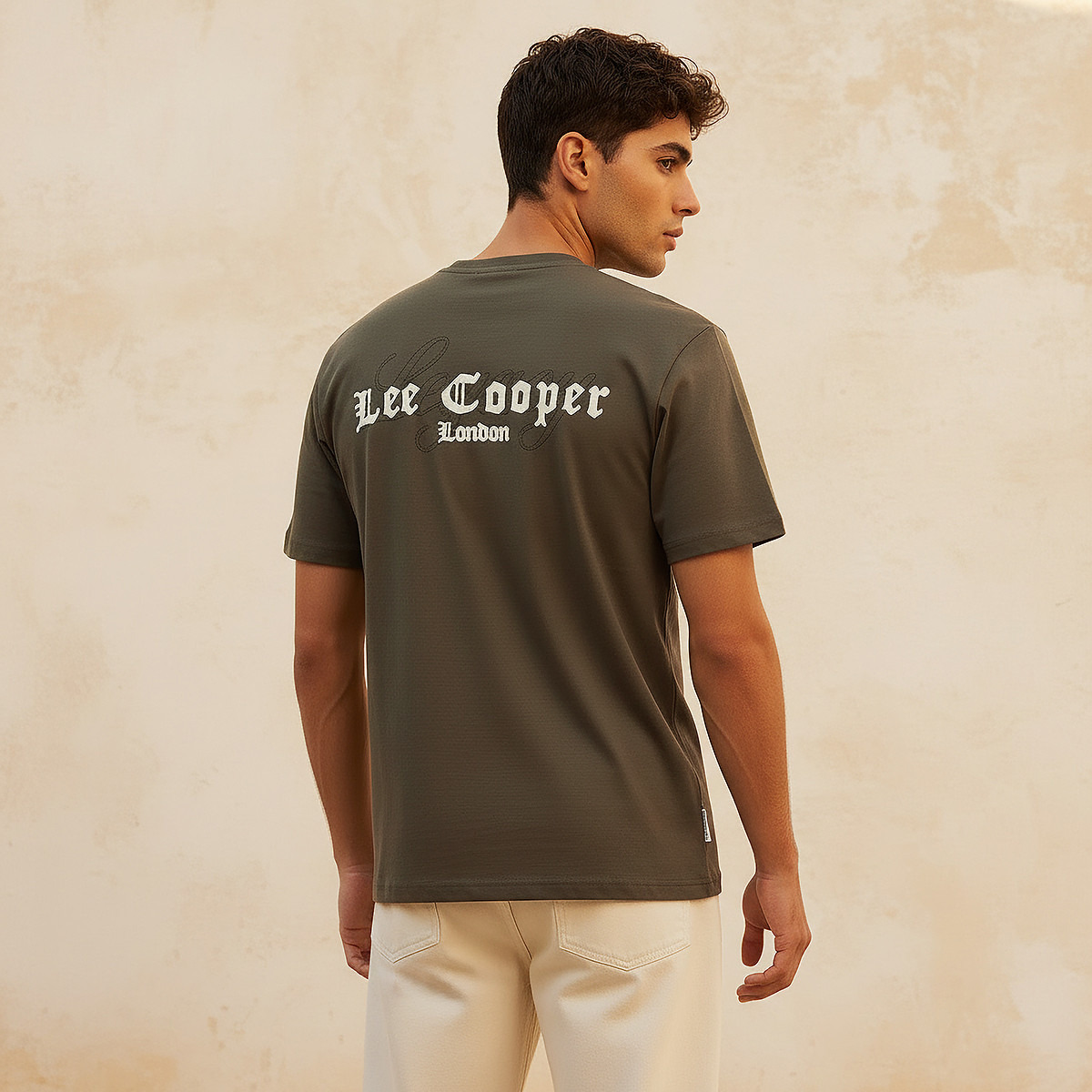 Lee Cooper Men Regular Fit Crew Neck Short Sleeve Logo Print T-shirt-men-clothing-tshirtsandpolos-tshirts-image-1