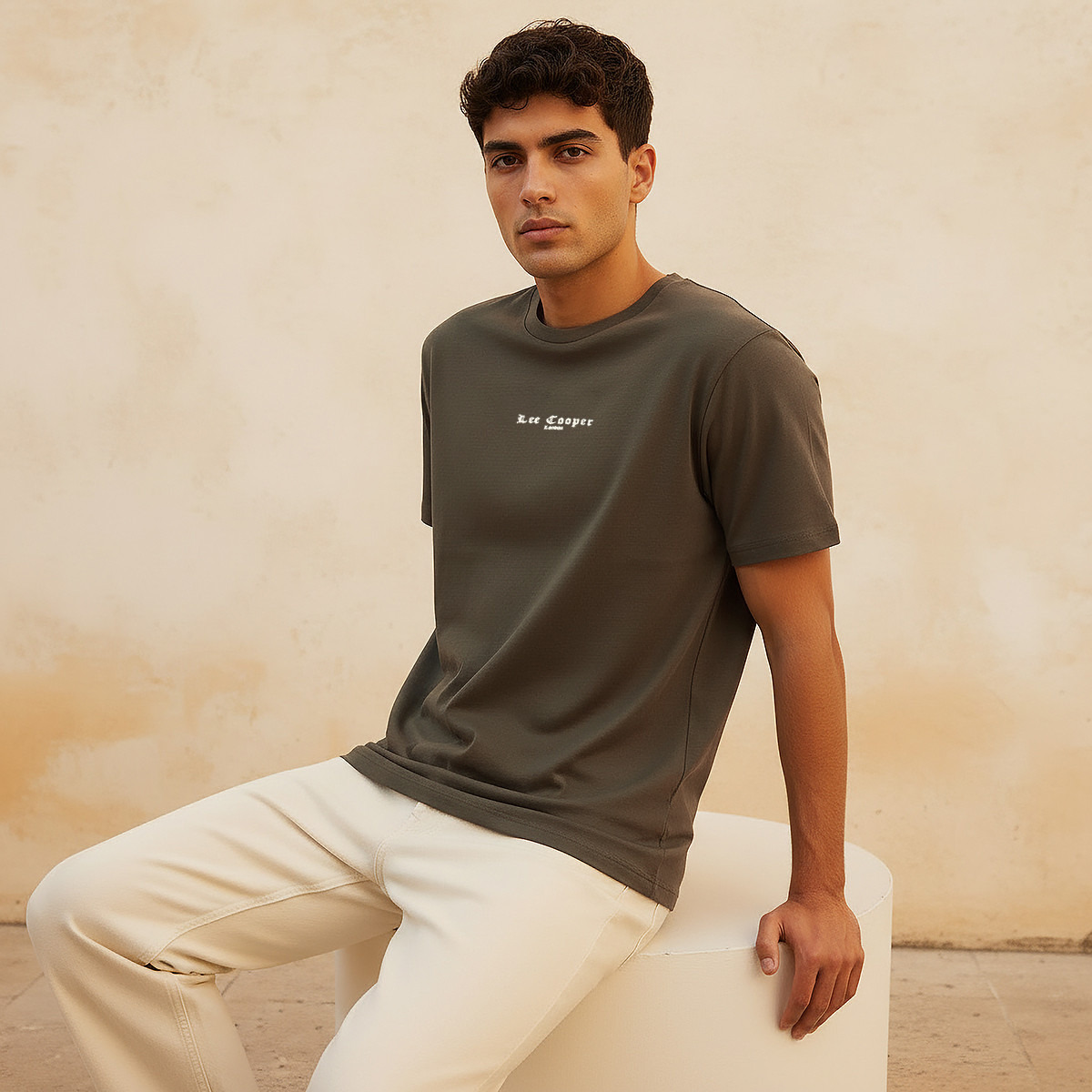 Lee Cooper Men Regular Fit Crew Neck Short Sleeve Logo Print T-shirt-men-clothing-tshirtsandpolos-tshirts-image-5