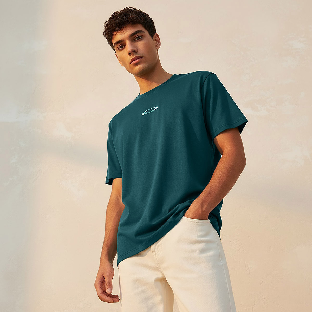 Lee Cooper Men Regular Fit Crew Neck Short Sleeve Logo Print T-shirt-men-clothing-tshirtsandpolos-tshirts-image-5