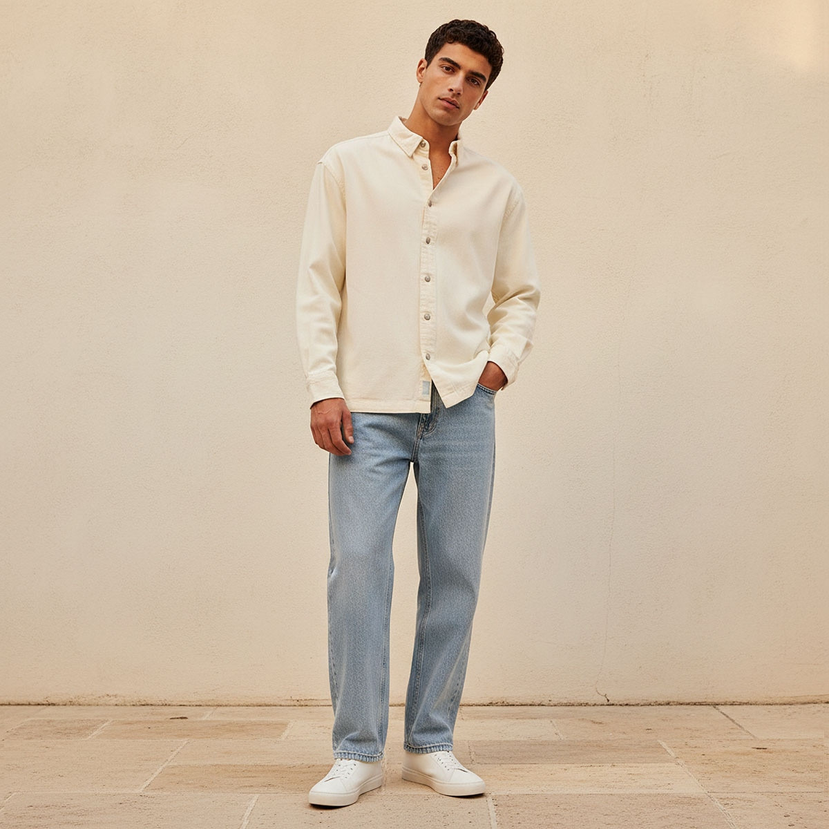 Lee Cooper Regular Fit Collared Long Sleeves Shirt-men-clothing-shirts-image-3