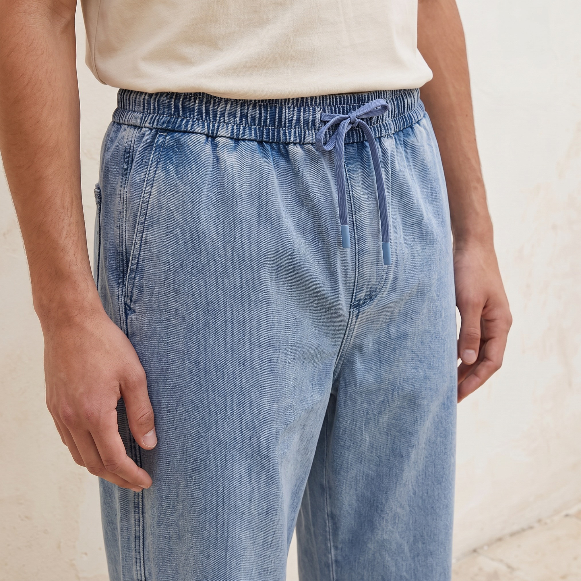 Lee Cooper Baggy Fit Drawstring Waist Jeans-men-clothing-jeans-image-3