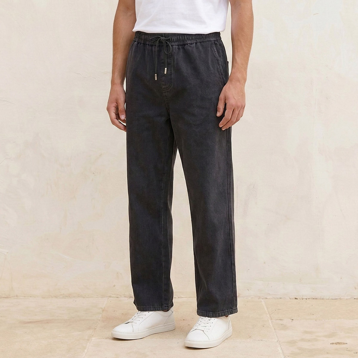 Lee Cooper Baggy Fit Drawstring Waist Jeans-men-clothing-jeans-image-6