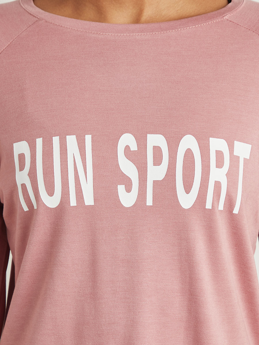 Styli Run Sport Slogan Printed Active Top-sports-women-clothing-tshirtsandvests-image-4