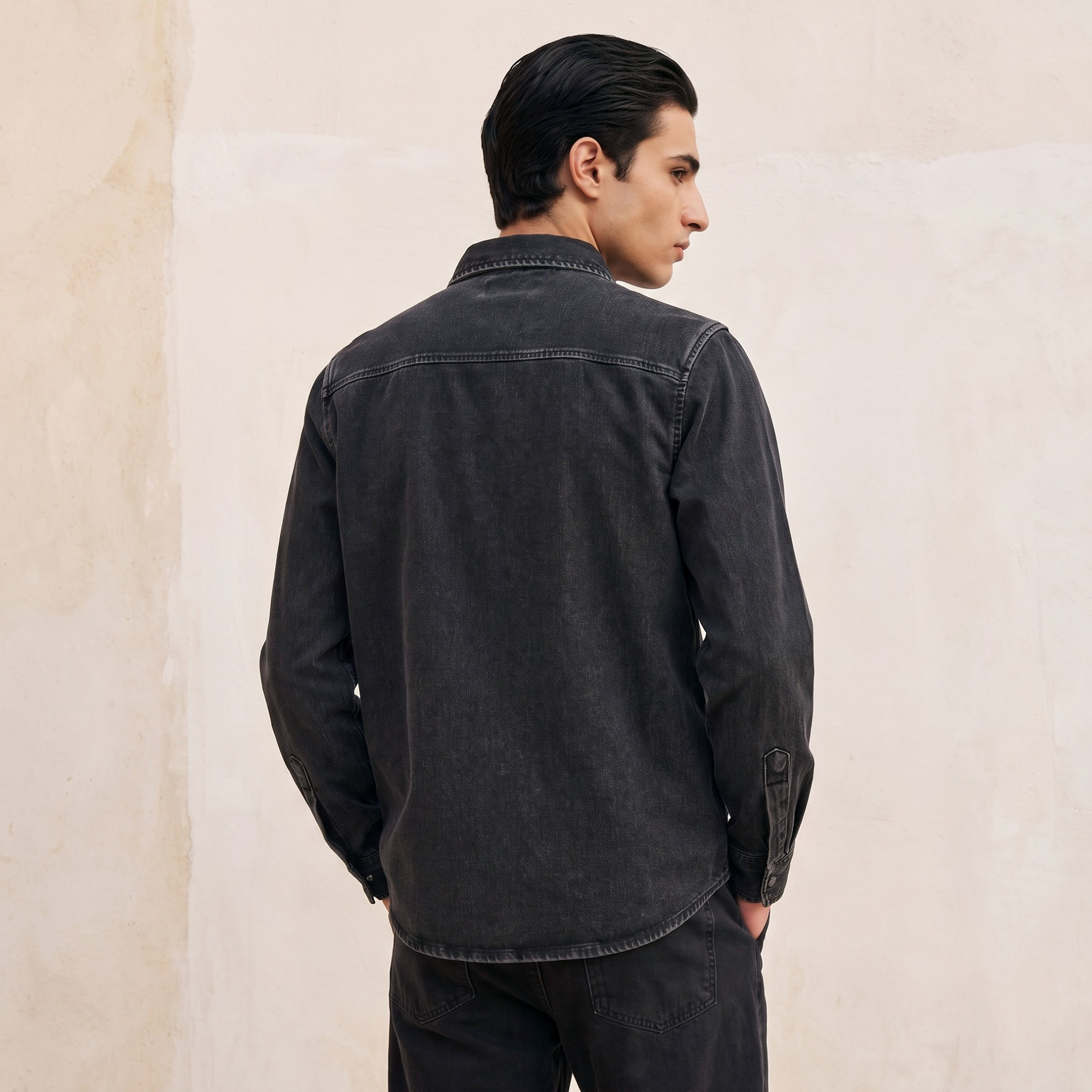 قميص بياقة وقصة عادية وأكمام طويلة من لي كوبر-men-clothing-shirts-image-4