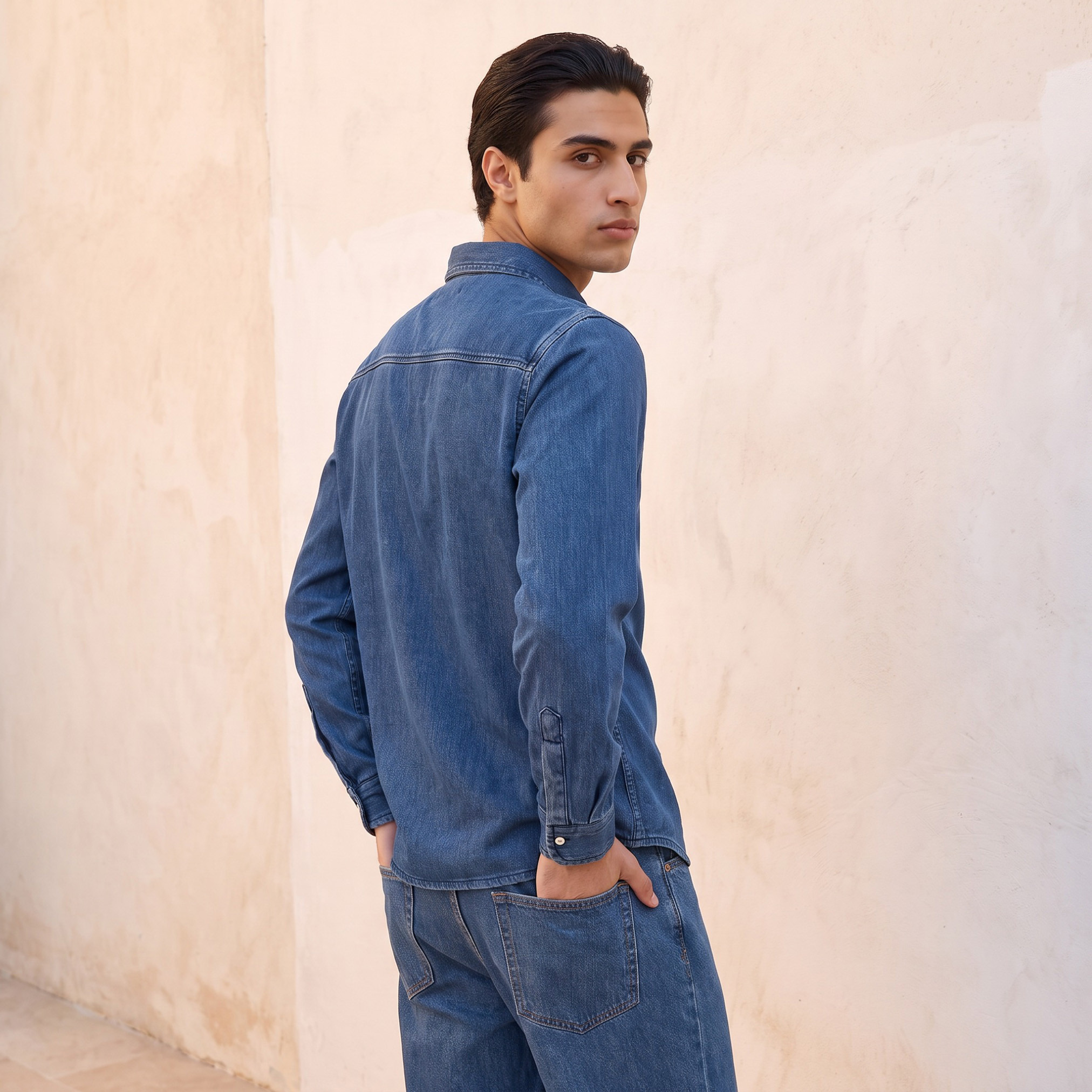 قميص بياقة وقصة عادية وأكمام طويلة من لي كوبر-men-clothing-shirts-image-4