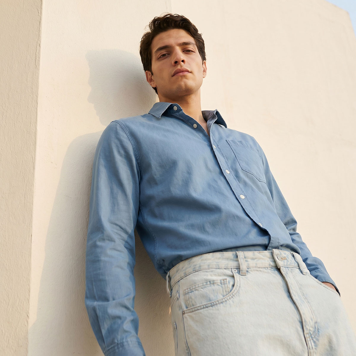 Lee Cooper Regular Fit Collared Long Sleeves Shirt-men-clothing-shirts-image-5
