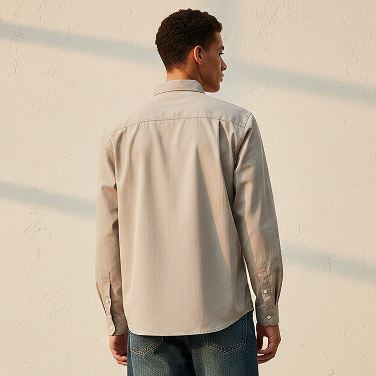 Lee Cooper Regular Fit Collared Long Sleeves Shirt-men-clothing-shirts-image-4
