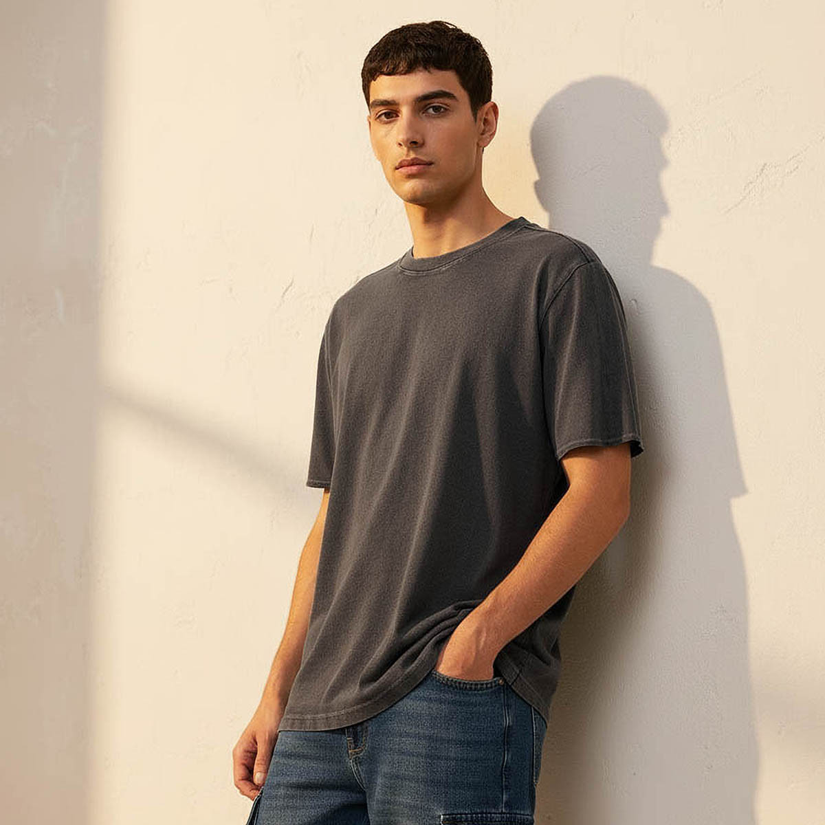 Lee Cooper Men Regular Fit Crew Neck Short Sleeve T-shirt-men-clothing-tshirtsandpolos-tshirts-image-1