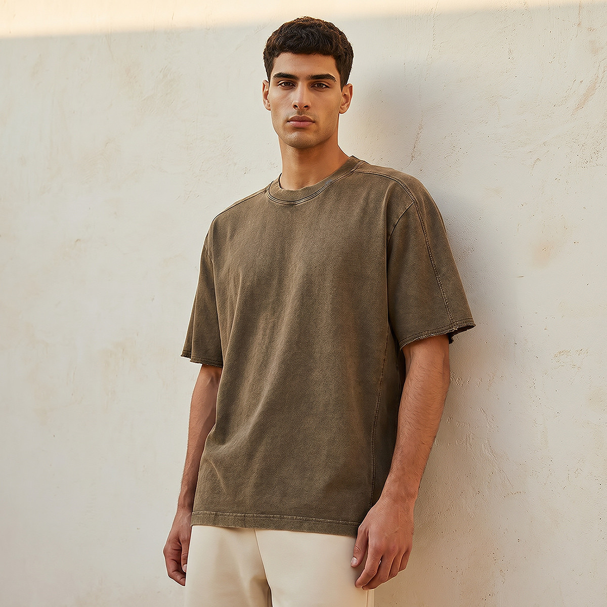 Lee Cooper Men Regular Fit Crew Neck Short Sleeve T-shirt-men-clothing-tshirtsandpolos-tshirts-image-1