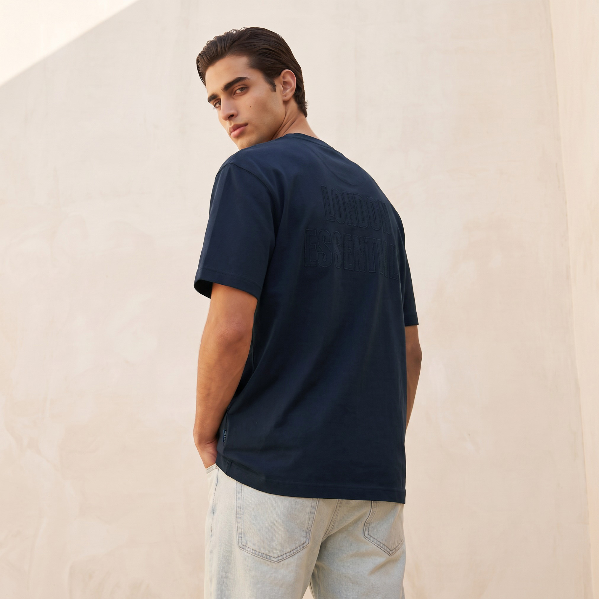Lee Cooper Regular Fit Crew Neck Short Sleeves Embroidered T-shirt-men-clothing-tshirtsandpolos-tshirts-image-3
