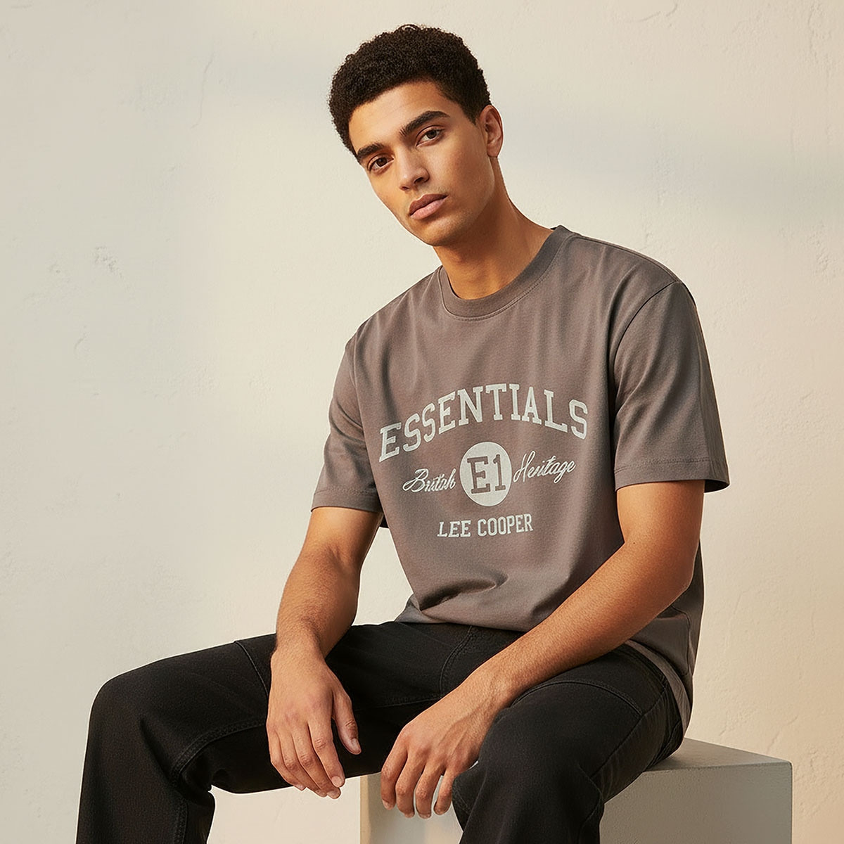 Lee Cooper Regular Fit Crew Neck Short Sleeves Logo Print T-shirt-men-clothing-tshirtsandpolos-tshirts-image-5