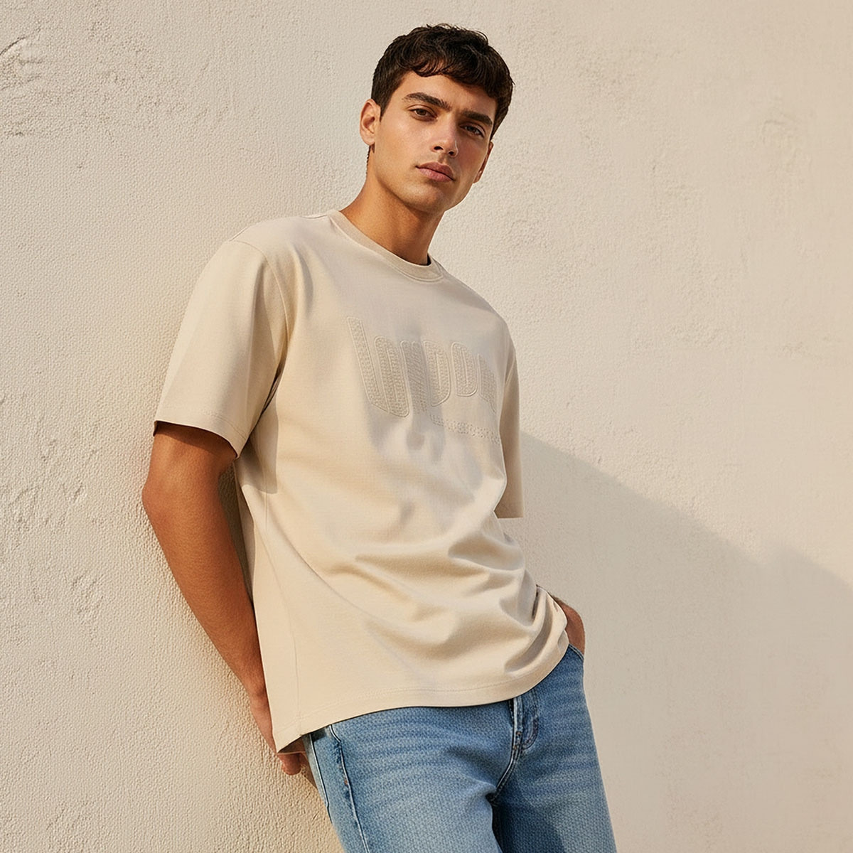 Lee Cooper Regular Fit Crew Neck Embroidered T-shirt-men-clothing-tshirtsandpolos-tshirts-image-1
