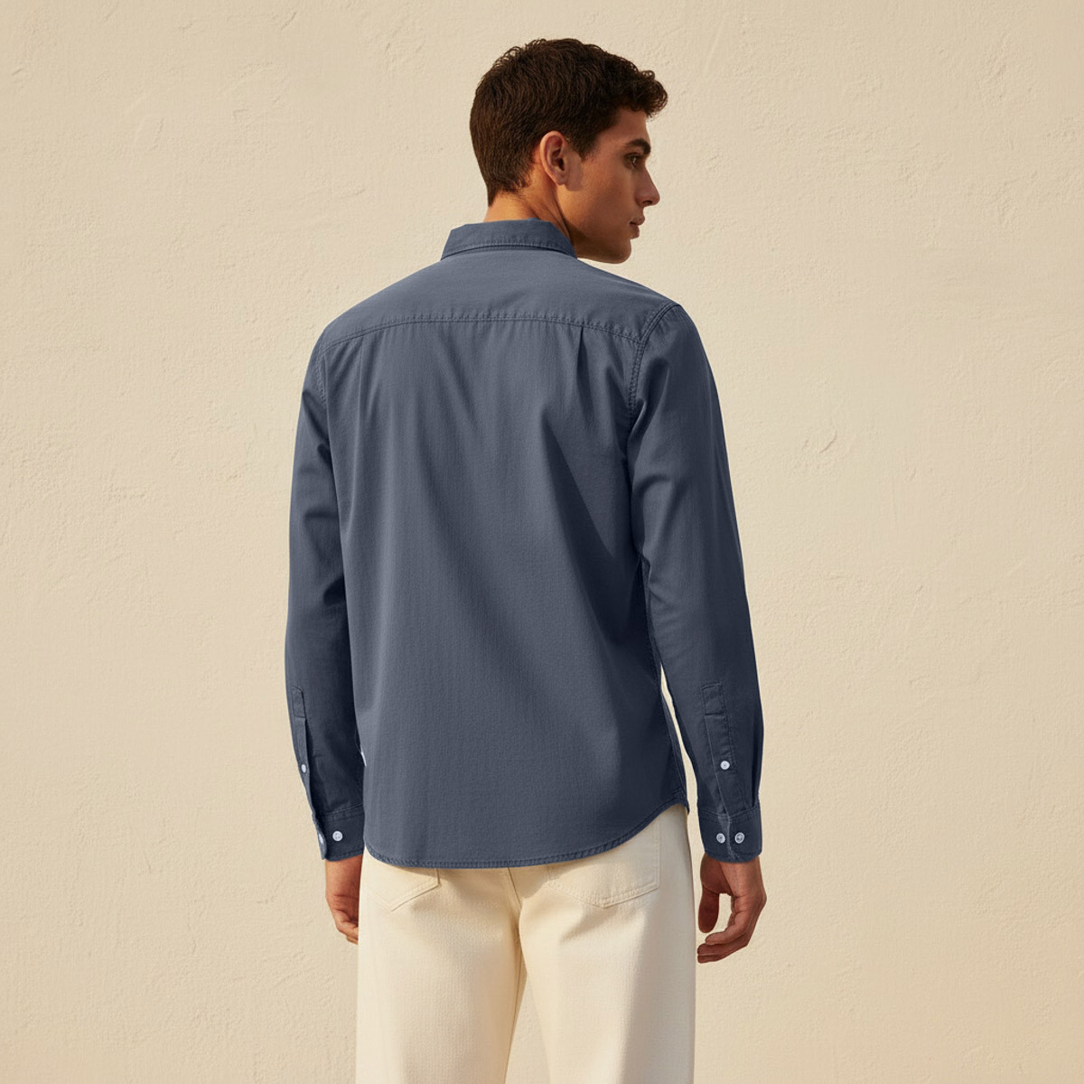 Lee Cooper Men Regular Fit Collared Long Sleeve Shirt-men-clothing-shirts-image-4