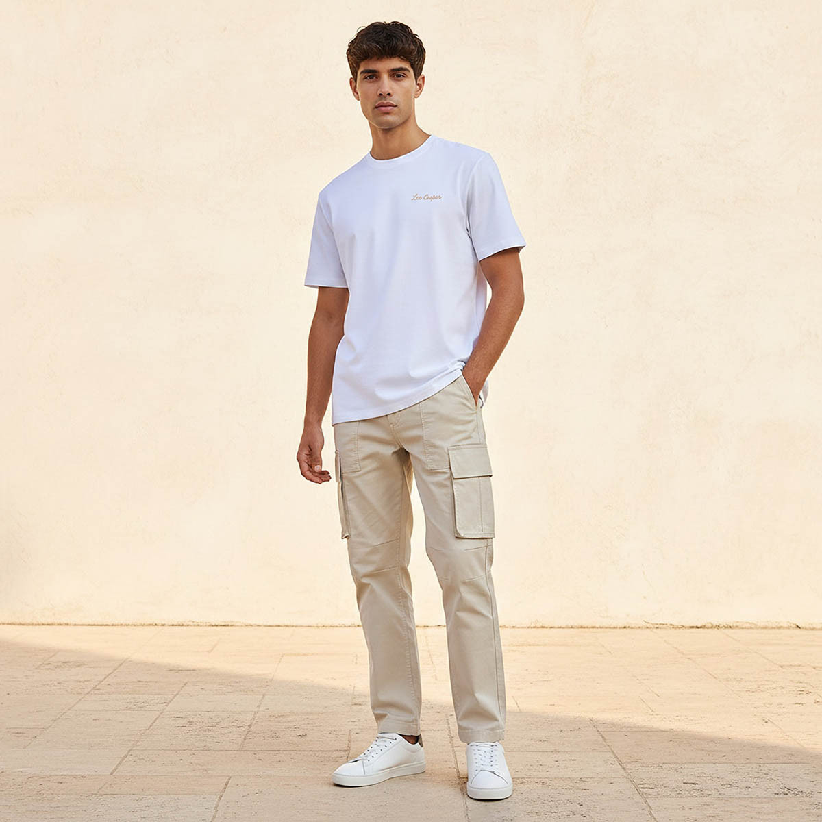Lee Cooper Men Regular Fit Crew Neck Short Sleeve Logo Print T-shirt-men-clothing-tshirtsandpolos-tshirts-image-3