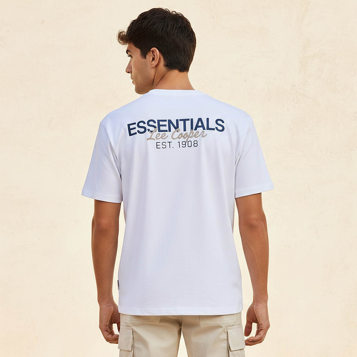 Lee Cooper Men Regular Fit Crew Neck Short Sleeve Logo Print T-shirt-men-clothing-tshirtsandpolos-tshirts-image-4