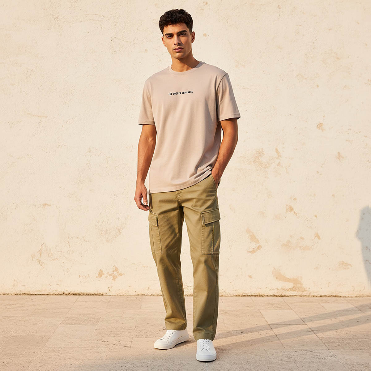 Lee Cooper Men Regular Fit Crew Neck Short Sleeve Logo Print T-shirt-men-clothing-tshirtsandpolos-tshirts-image-3
