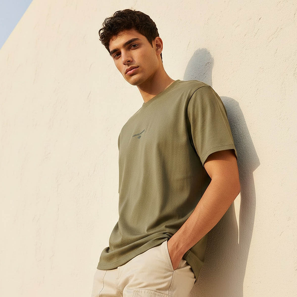 Lee Cooper Men Regular Fit Crew Neck Short Sleeve Logo Print T-shirt-men-clothing-tshirtsandpolos-tshirts-image-1