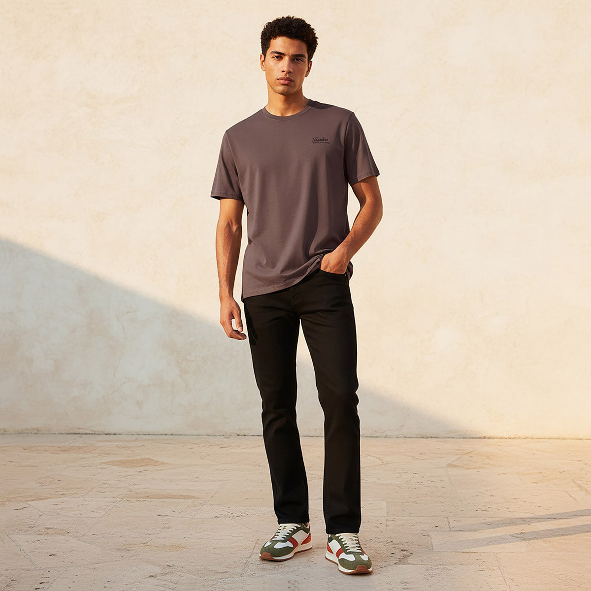 Lee Cooper Men Regular Fit Crew Neck Short Sleeve Logo Print T-shirt-men-clothing-tshirtsandpolos-tshirts-image-3