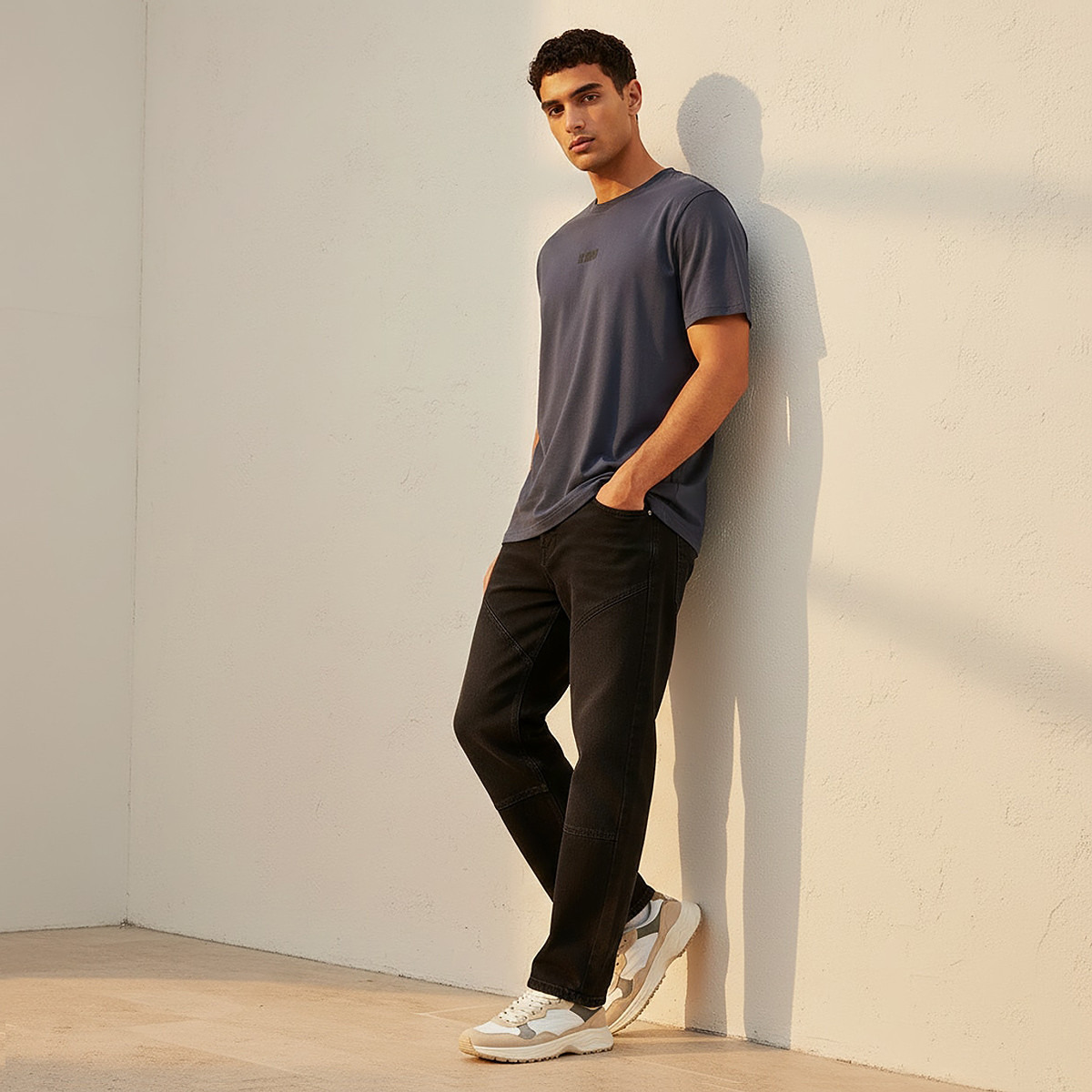Lee Cooper Men Regular Fit Crew Neck Short Sleeve Logo Print T-shirt-men-clothing-tshirtsandpolos-tshirts-image-3