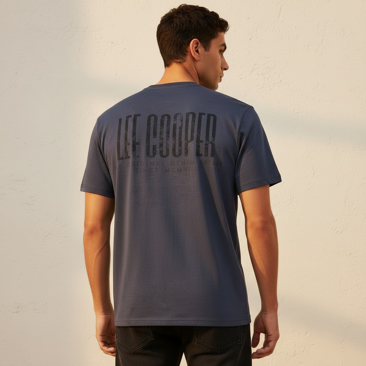 Lee Cooper Men Regular Fit Crew Neck Short Sleeve Logo Print T-shirt-men-clothing-tshirtsandpolos-tshirts-image-4
