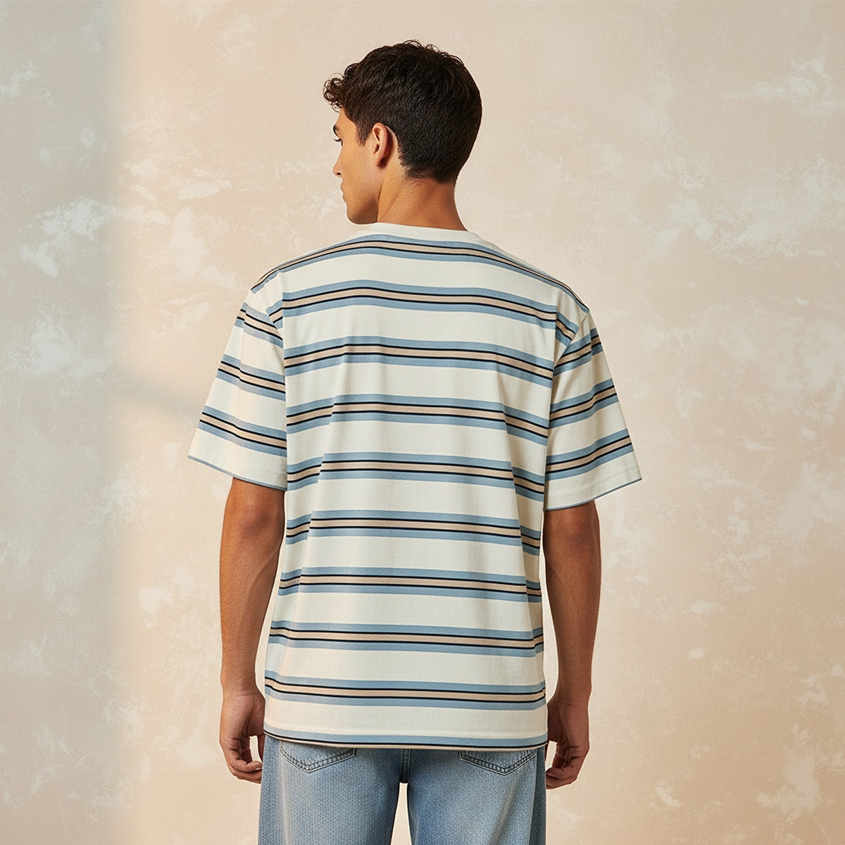 Lee Cooper Regular Fit Crew Neck Short Sleeves Striped T-shirt-men-clothing-tshirtsandpolos-tshirts-image-4