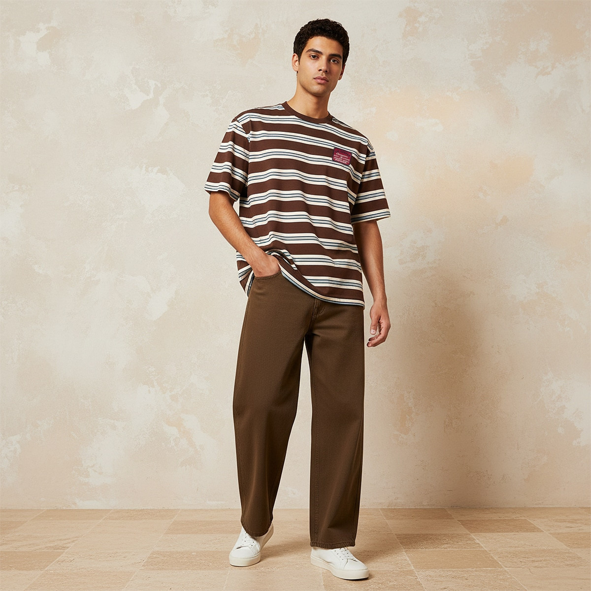 Lee Cooper Regular Fit Crew Neck Short Sleeves Striped T-shirt-men-clothing-tshirtsandpolos-tshirts-image-3