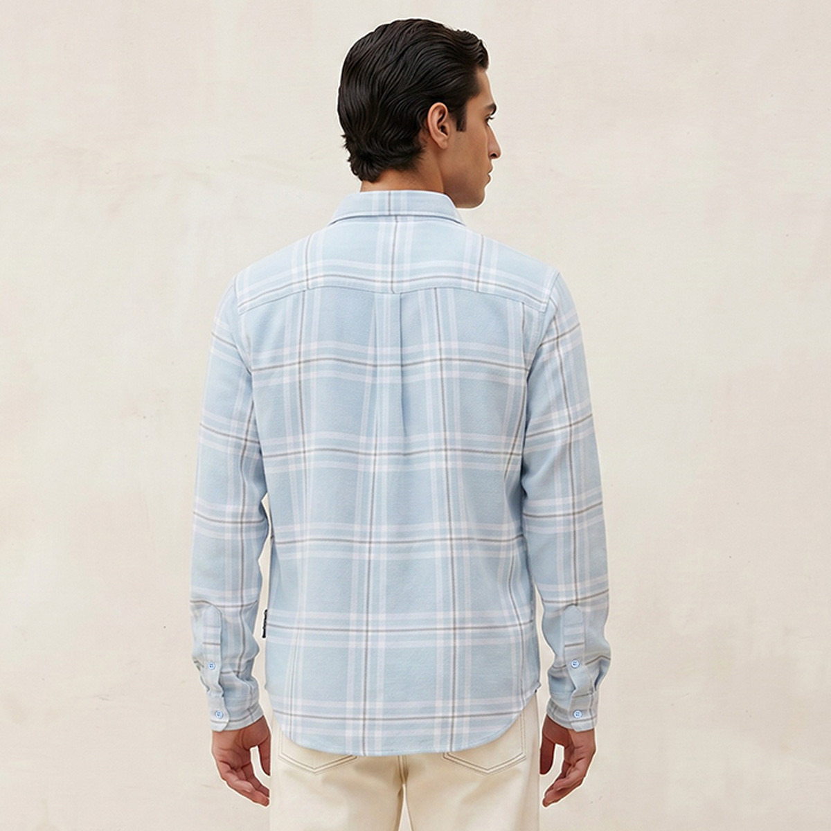 Lee Cooper Regular Fit Collared Checked Long Sleeves Shirt-men-clothing-shirts-image-4